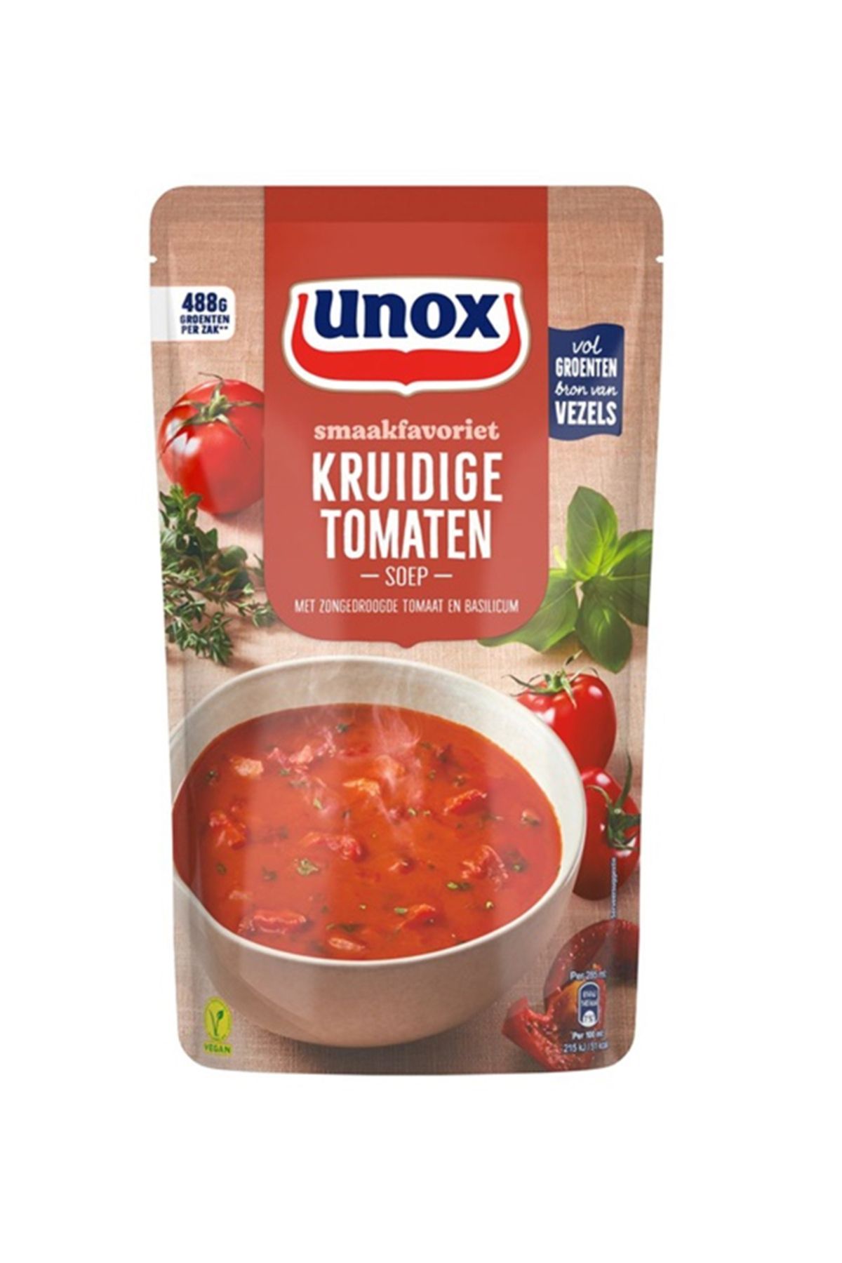 Unox Supa Usor Picanta De Rosii Cu Busuioc Si Ulei De Masline 570 Ml - One Size