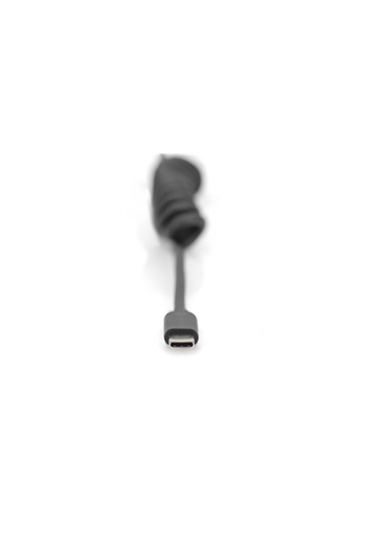 Digitus-Cablu Spiral USB-C la USB-A Digitus, 1m, Negru 3