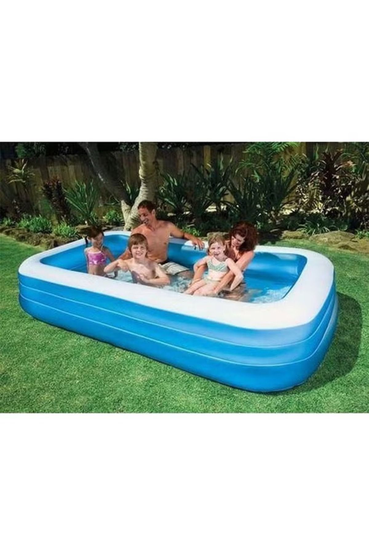 Intex-Portable Lightweight Foldable Compact Strong And Durable Rectangular Inflatable Pool For Kids 3