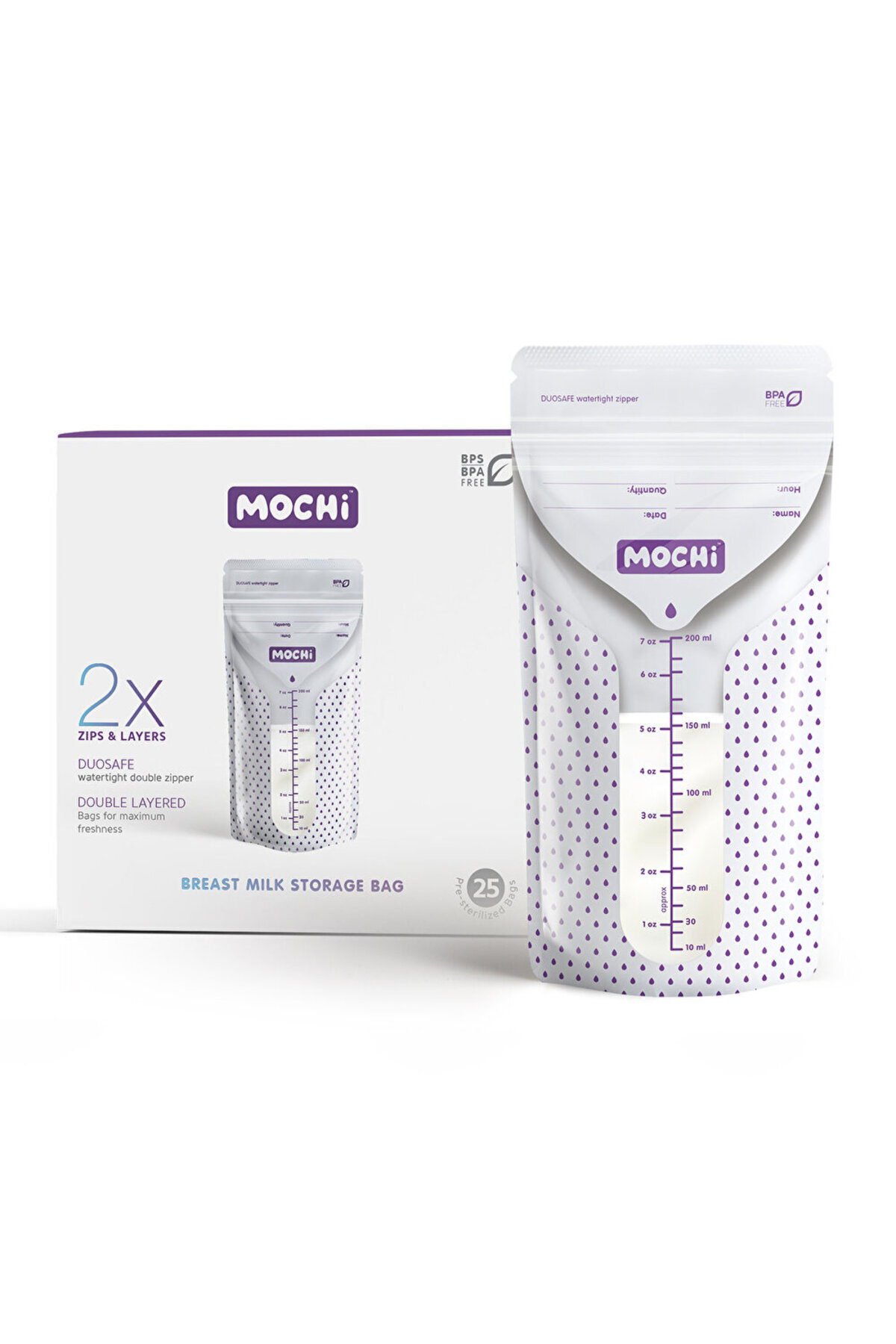 Mochi Anne Sütü Saklama Poşeti (50 adet)