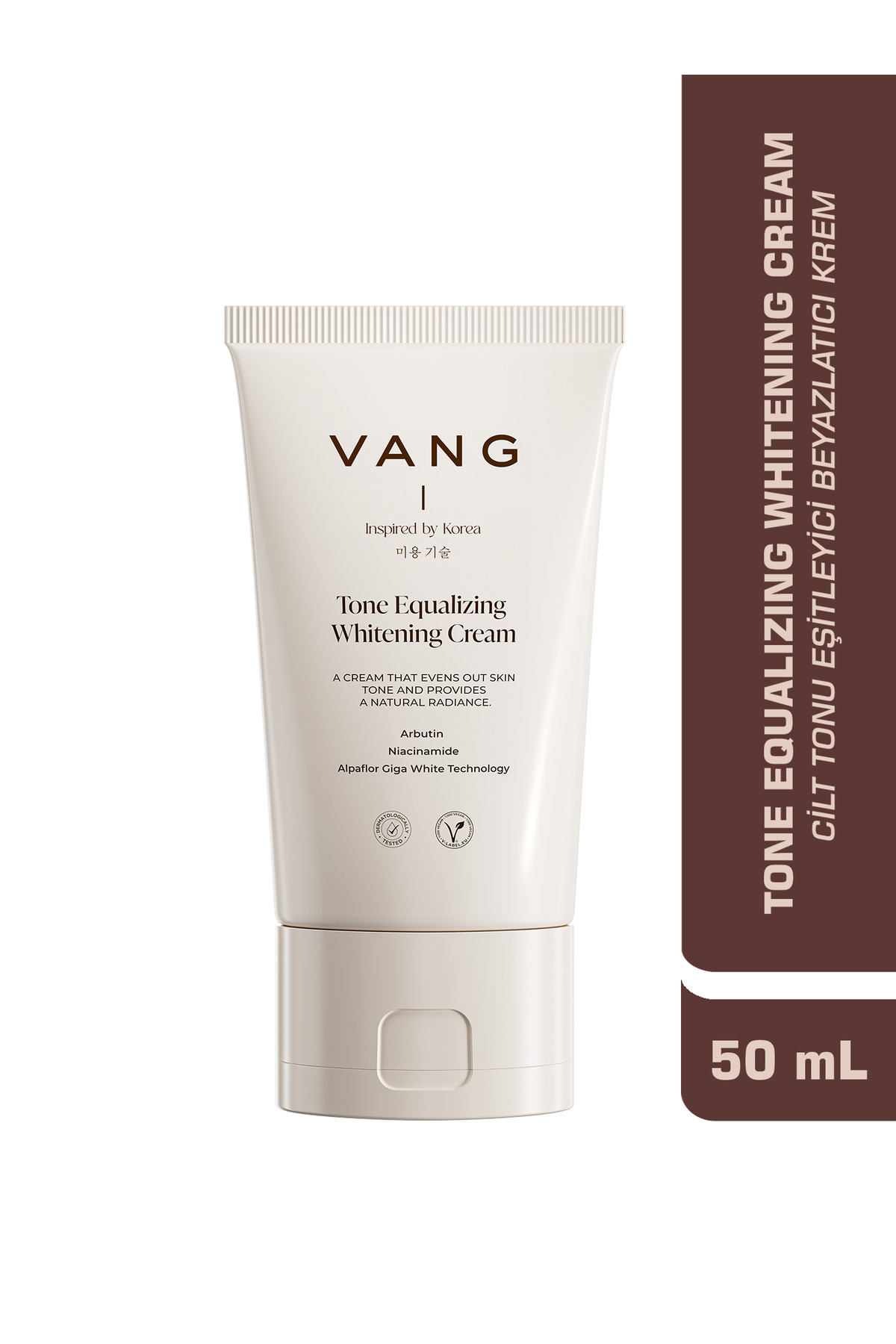 VANG Cilt Beyazlatıcı ve Leke Karşıtı Krem | Arbutin & Niacinamide ile Aydınlatıcı Etki 50 ml