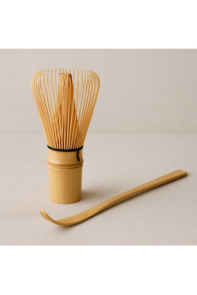 Ambiente Bambu Matcha Çayı Karıştırıcı Fırça Ve Kaşık , 2'si Bir Arada Whisk ...