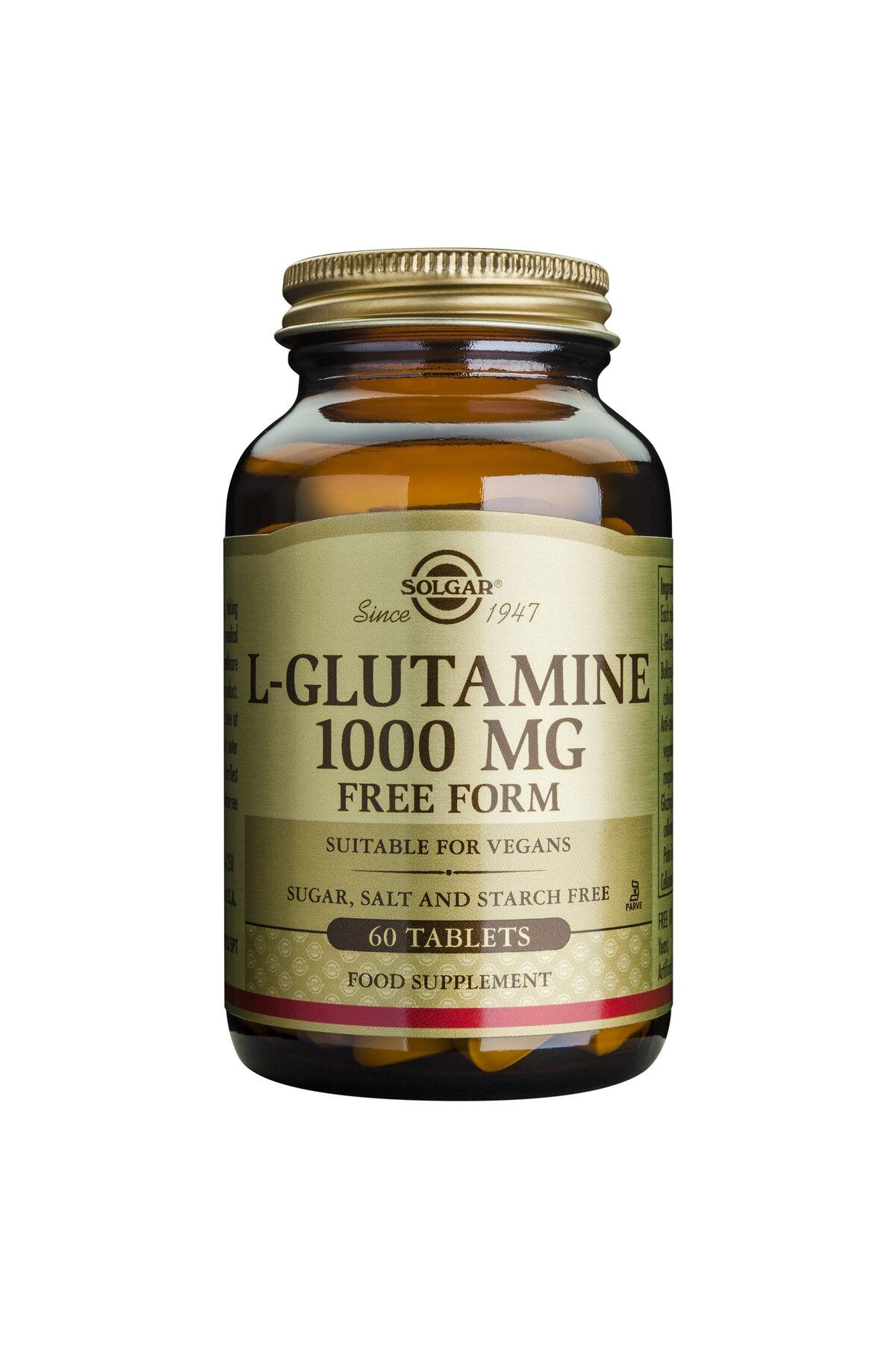 Solgar Supliment De L-glutamină, Solgar, 1000 Mg, 60 Capsule - One Size
