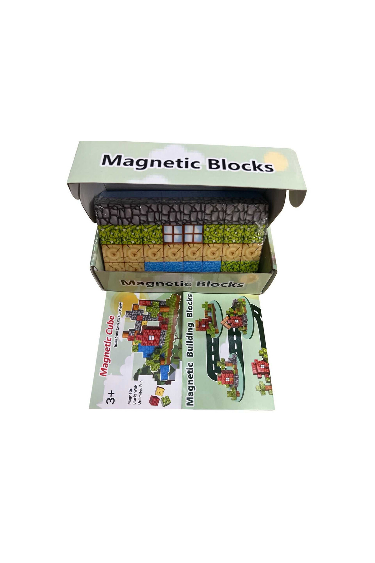 JPT-Blocks 660 Magnetic Cube Set - Minecraft inspired cubes Portal Fortress 2