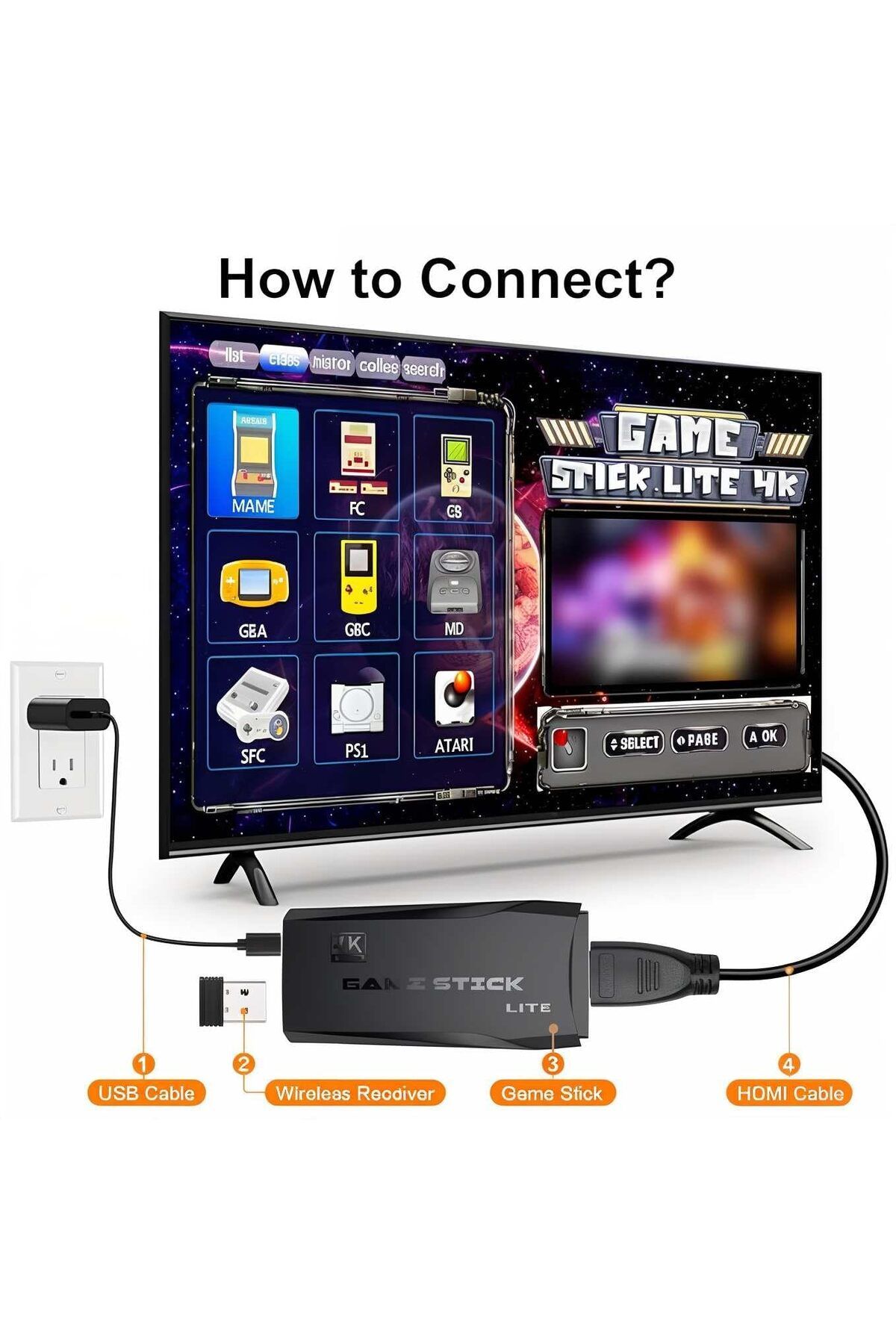 SP-Old-fashioned game console with HDMI port for playing digital video games 4