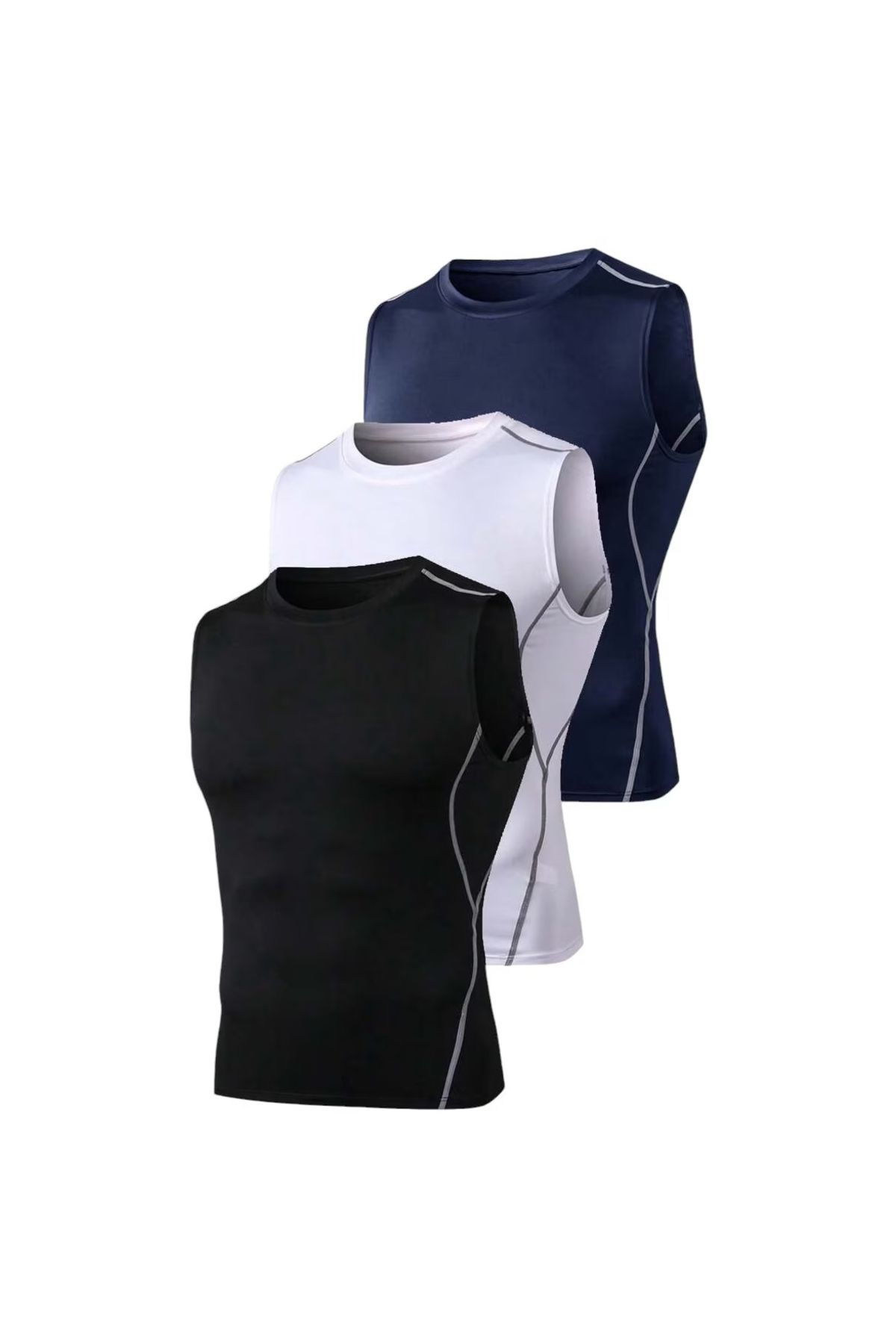 OEM Set 3 Maiouri Compresie Barbati, Sport, Uscare Rapida, Elasticitate Ridicata, Multicolor - M Masculin - L