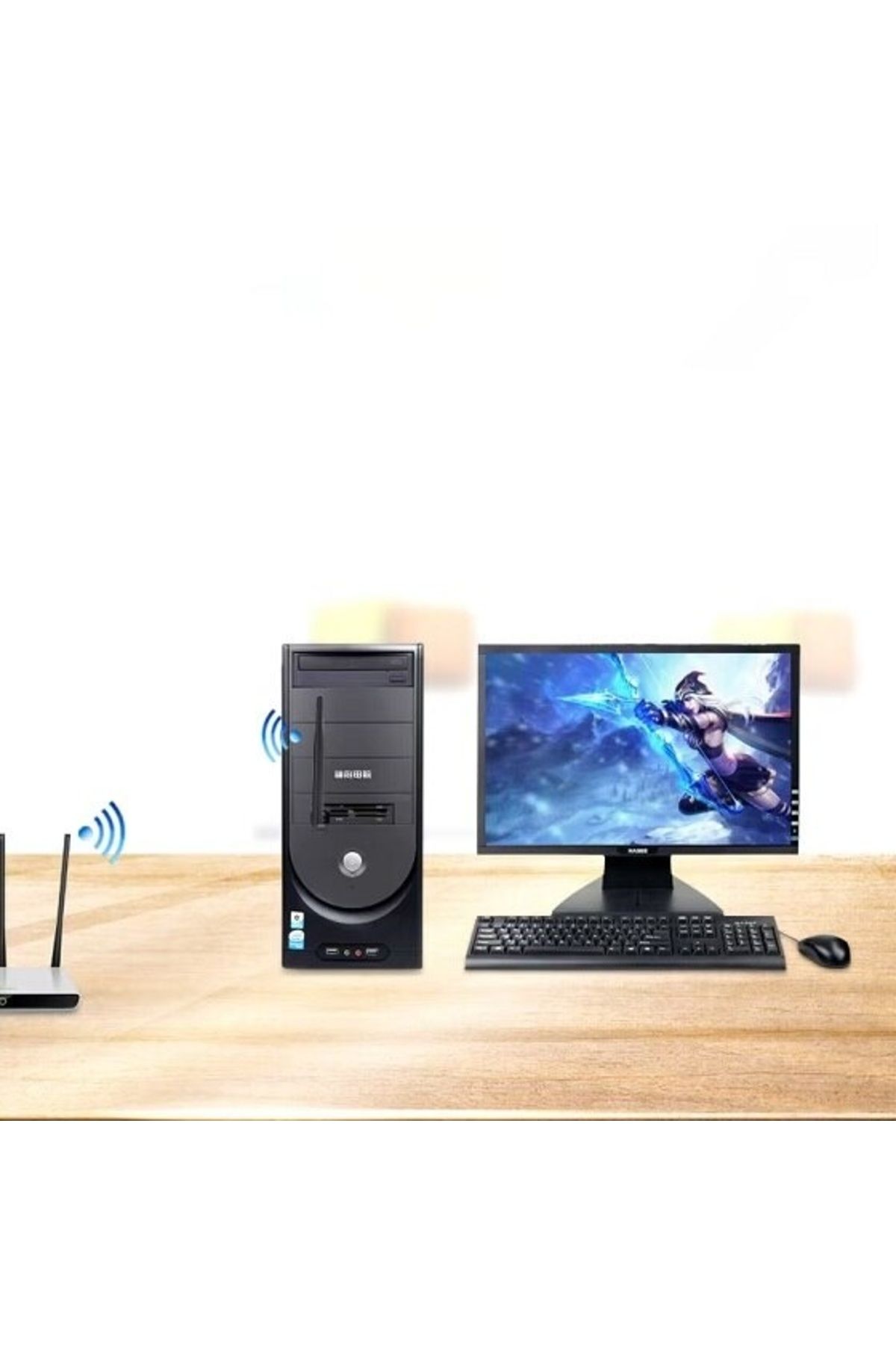 Welora-WiFi N Antenna - WiFi wireless network adapter, USB 2.0, 2.4 GHz, up to 600Mbps - Black 9