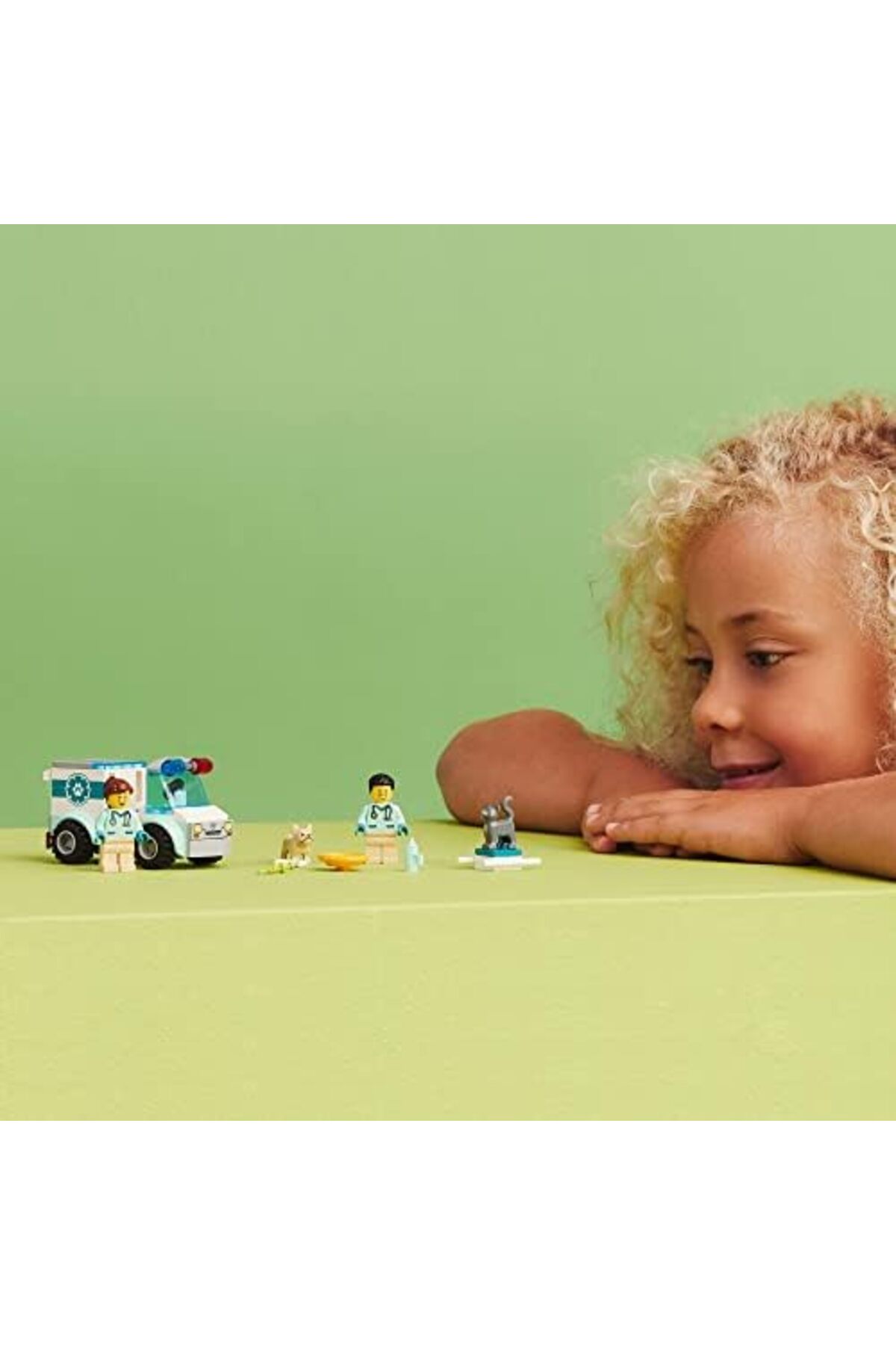 ون نجات City Vet 60382، آمبولانس اسباببازی حیوانات، مجموعه اسباببازی آموزشی برای کودکان بالای ۴ سال