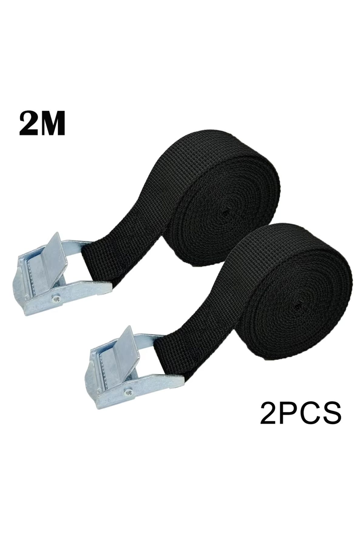 Choice-2.5cmx2m 2pcs Reusable Lashing Straps with Buckles (Antirust Alloy),Adjustable Cam Buckle Tie Down C 1