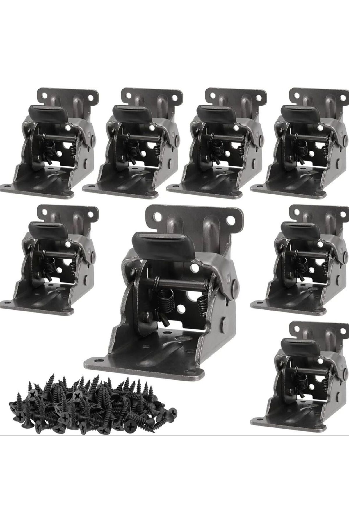 Choice-4pcs 4Pcs Foldable Bracket Folding Locking Hinge Lock Extension Support Bracket Self-Lock Hinge with 1