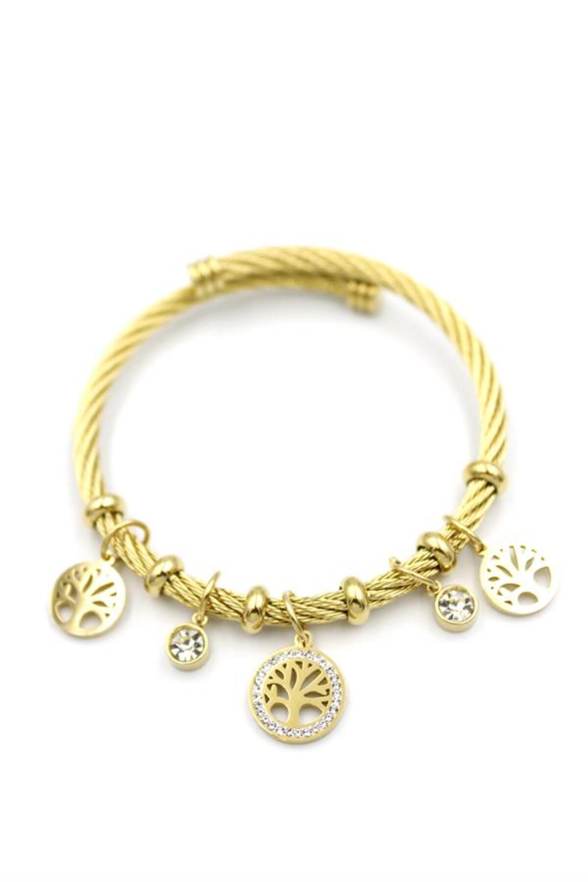 Rasanet-Tree of life charm bracelet - in gold color 2