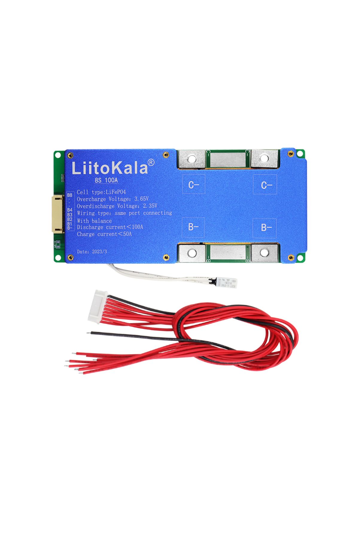 liitokala-8S-24V100A-BMS LiFePO4 Battery Uart series heat passive balance function with automobil... 4