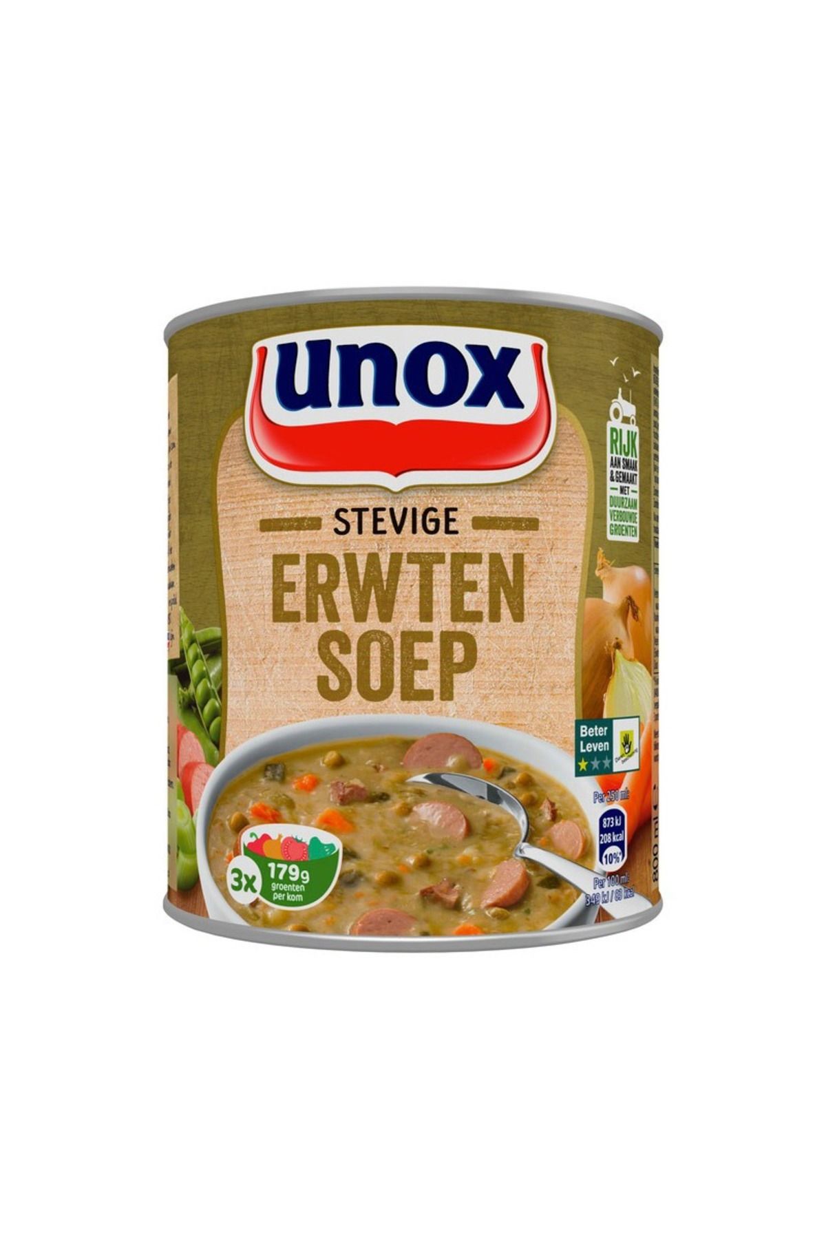 Unox Supa De Mazare Cu Crenvursti 800 Ml - One Size