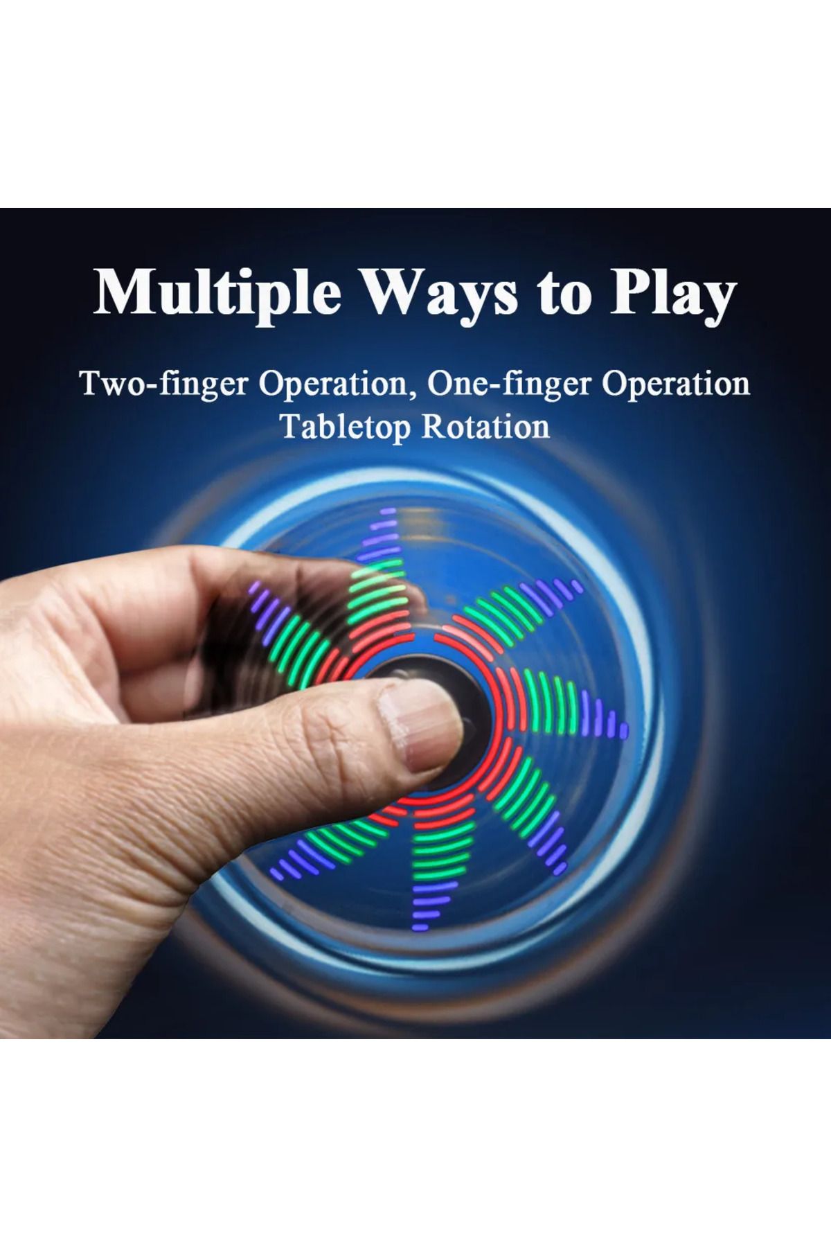 Choice-DIY Fidget Top Kit Fingertip Gyros with LED Light DIY Soldering Project Practice Solder Assembly ... 2