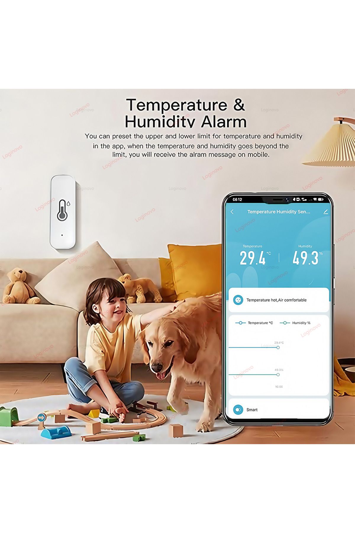 Choice-Tuya Zigbee 3.0 Temperature And Humidity Sensor Meter Smart Life APP Home Automation Battery Powe... 3