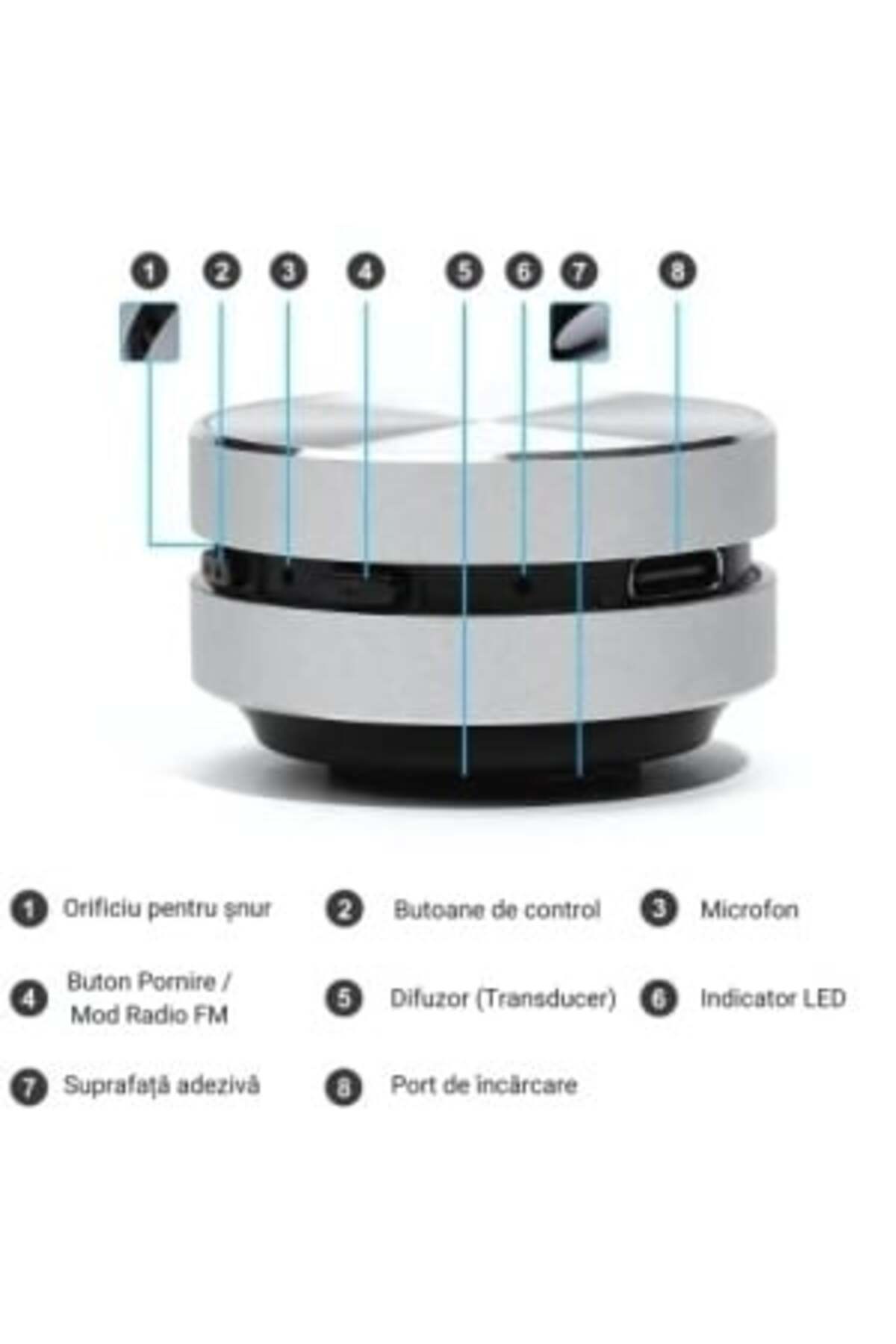 ZanaCasei-Smart Speaker with Vibration Audio Transmission – Metallic Design, Bluetooth Connection, and Integ 6