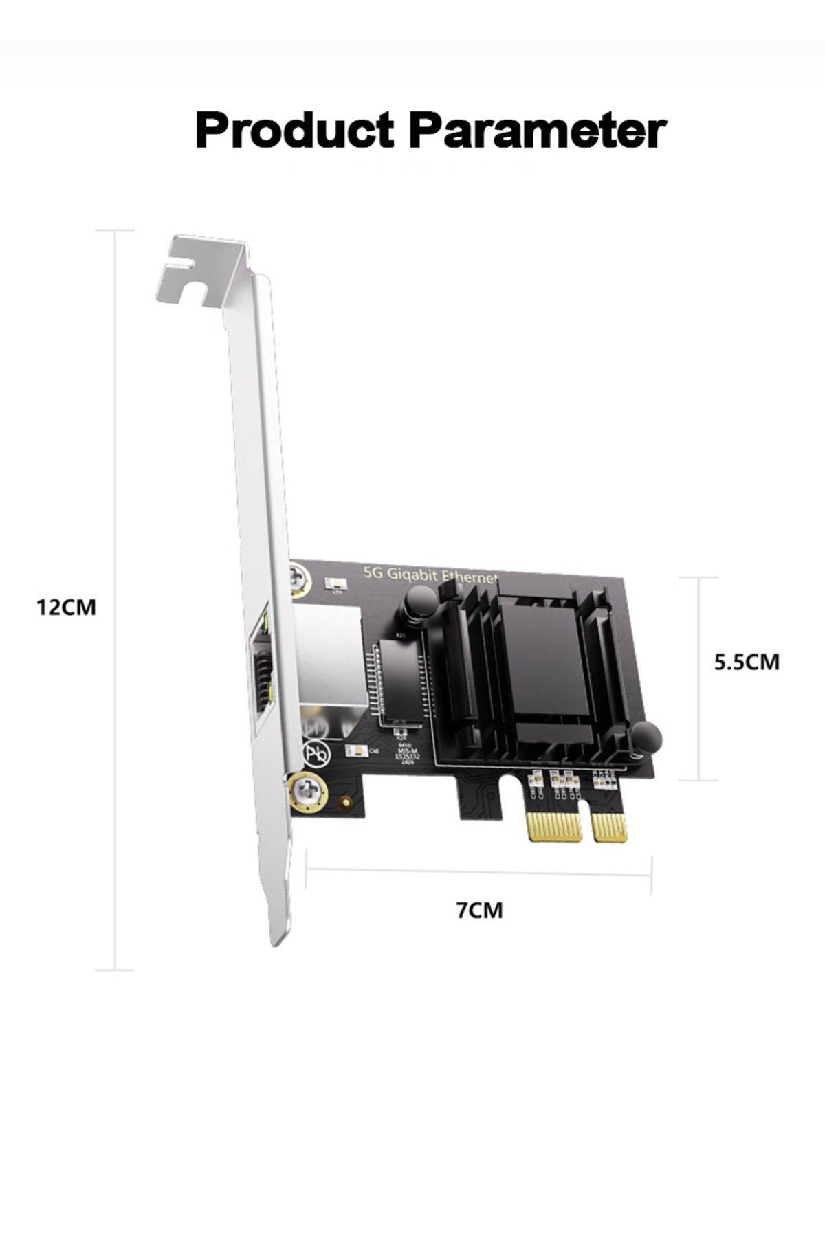 Choice-5Gbps PCIe To RJ45 Network Card RTL8126 Chip Gigabit Ethernet PCI Express Network Card For Desktop 6