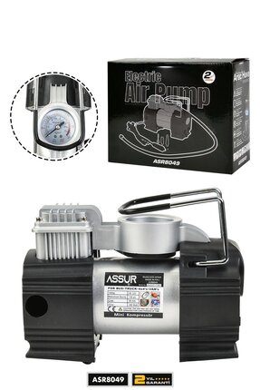 ASSUR 12v Çakmaklık Girişli 150 psi Mini Hava Kompresörü
