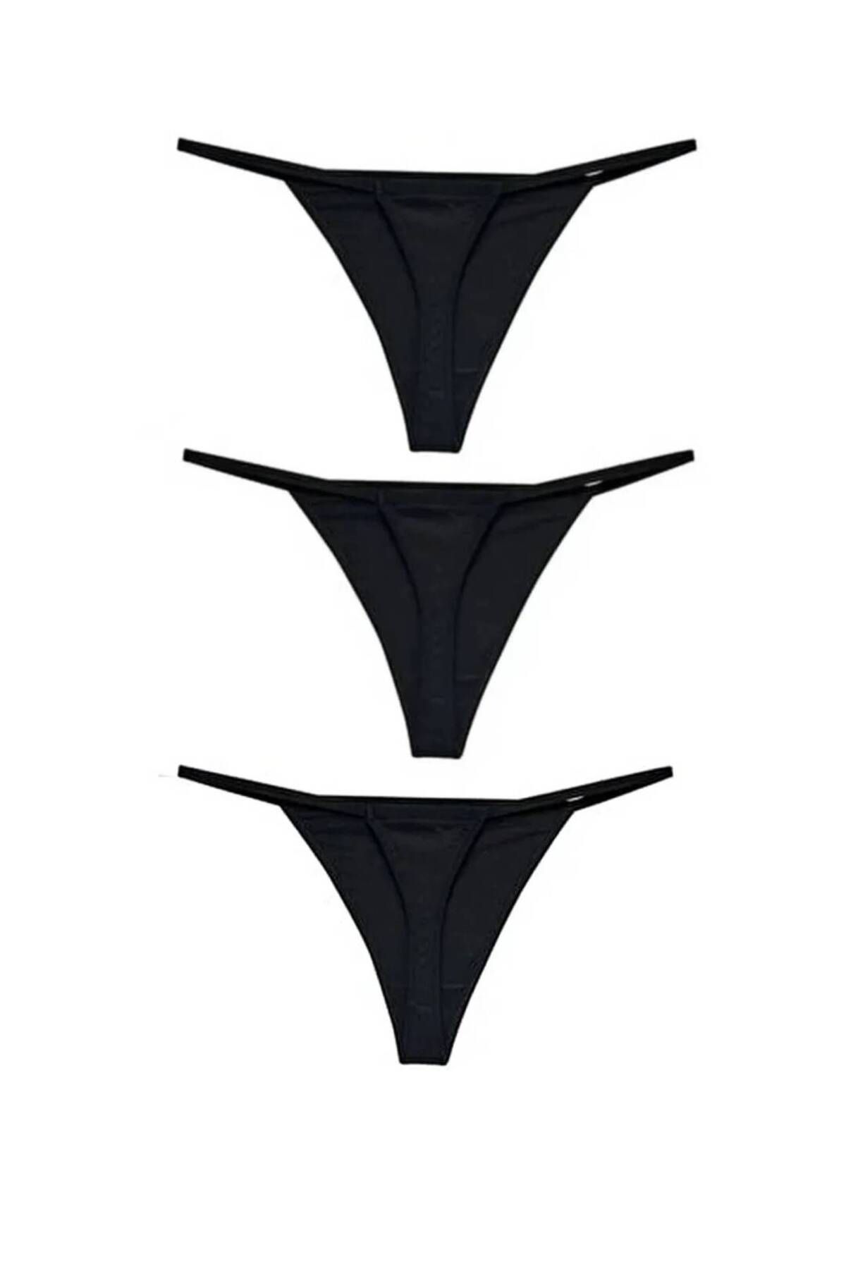 GECKO COLLECTION-String Thong Γυναικείο String String Elastic 3 Τεμάχια 1