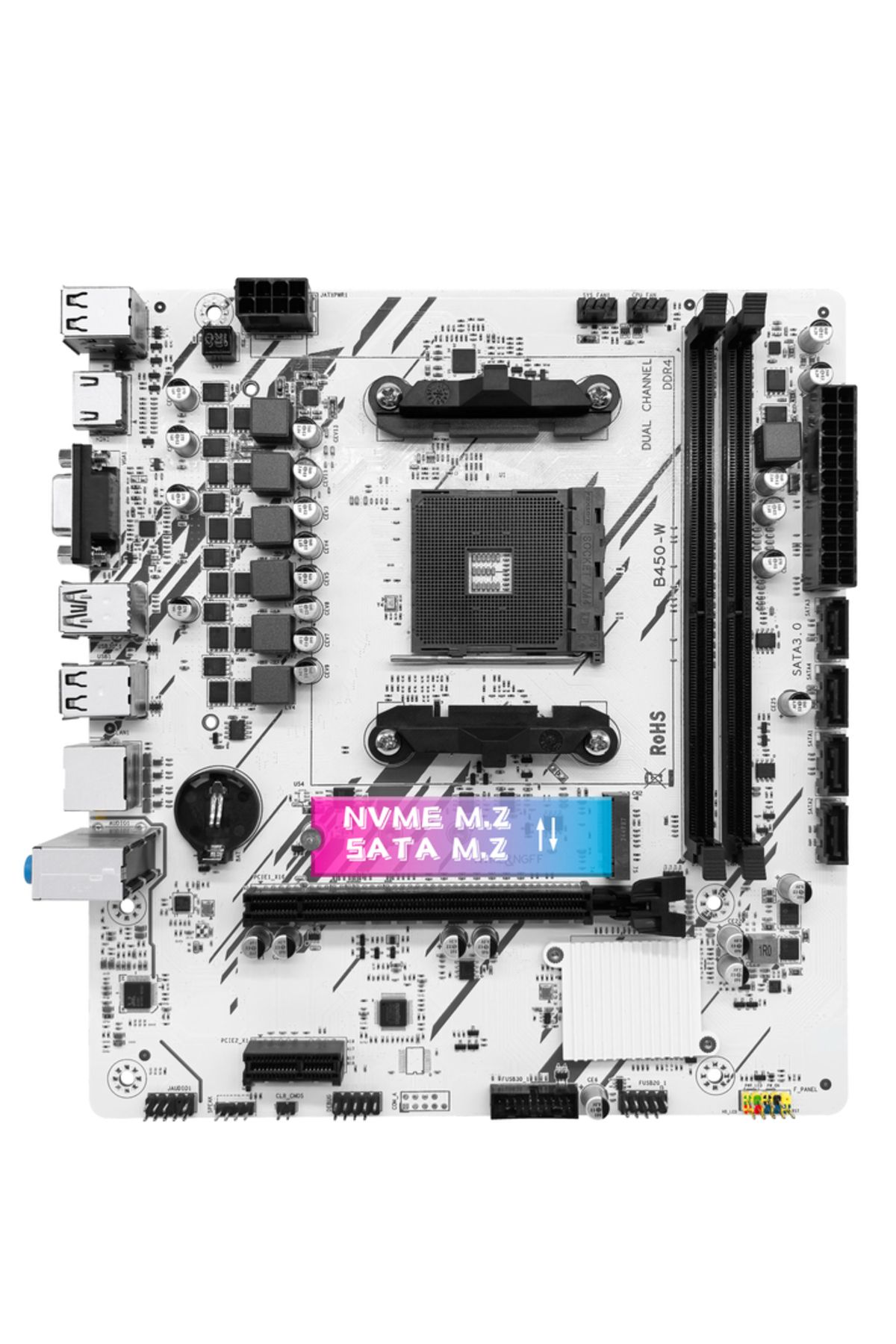 Choice-Motherboards ZSUS B450 Motherboard AMD Processor Dual-channel DDR4 Memory AM4 Mainboard M.2 NVME (Su 8