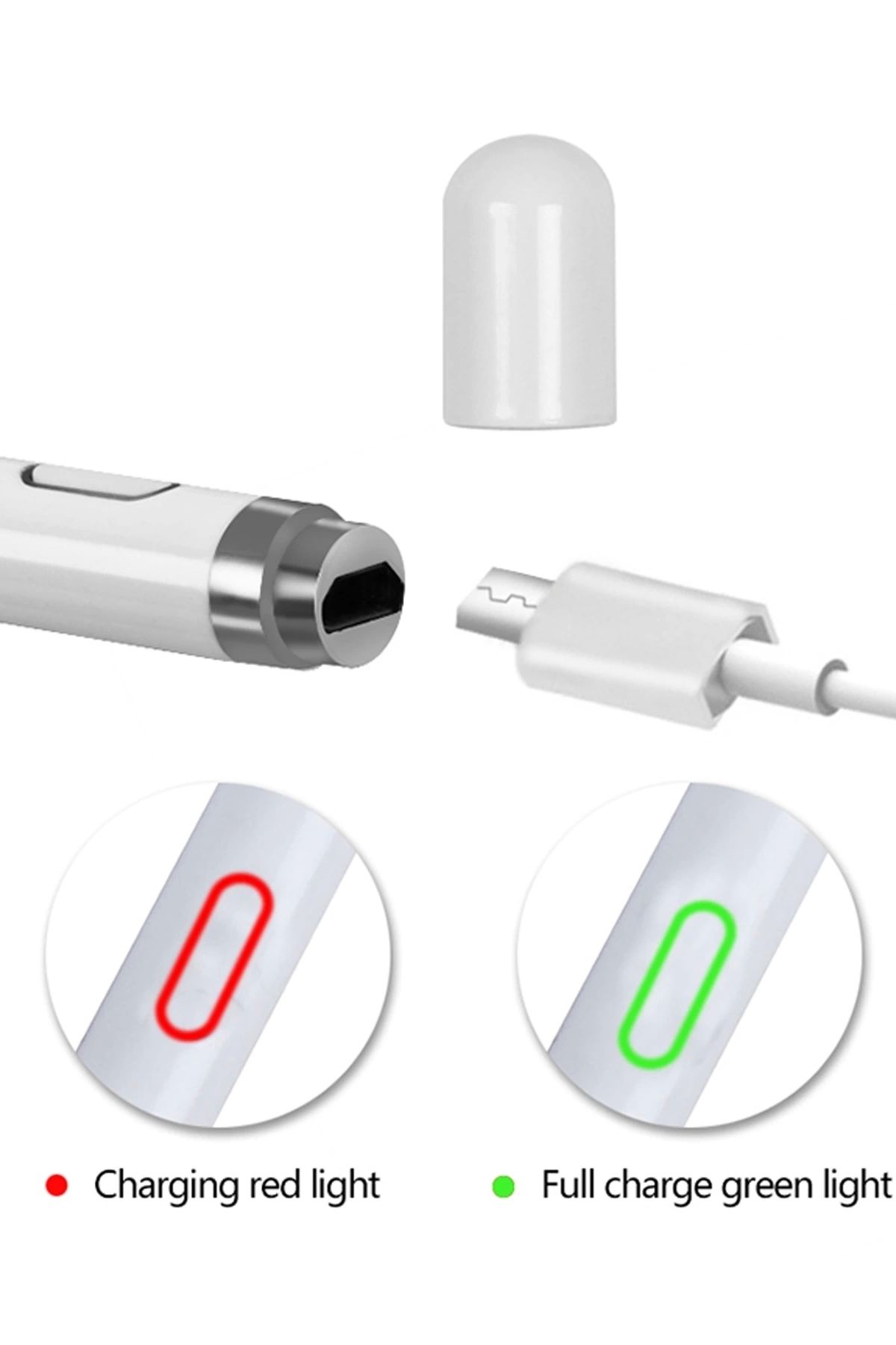 PRATİKOBA-Sensitivity Stylus Touch Pen Drawing and Design Tablet Pen Compatible with All Devices 1.45mm Tip 6
