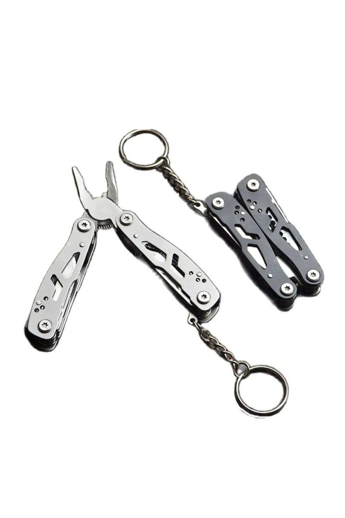 dalimag-Multifunctional folding keychain pliers, gray, 10 functions 3