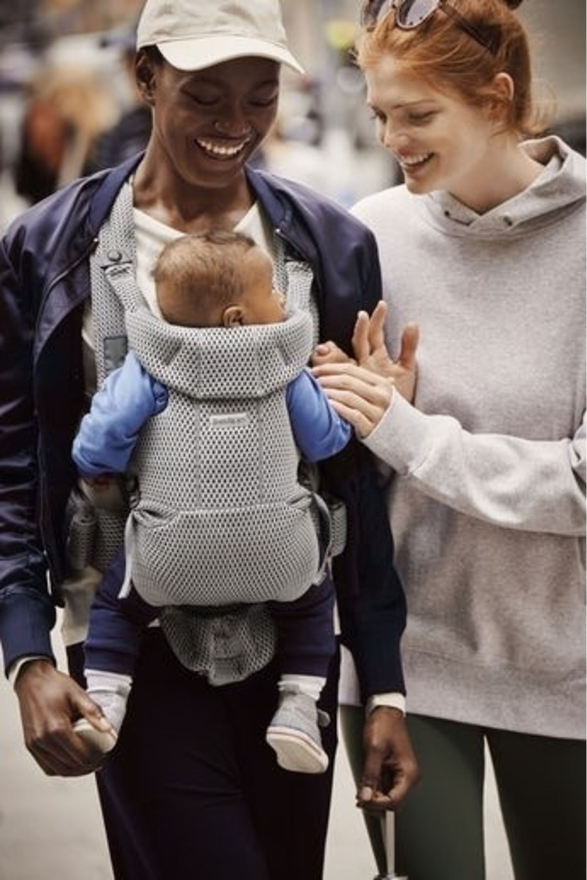 BabyBjörn-Marsupiu anatomic cu multiple pozitii de purtare BabyBjorn Move, Grey, 3D Mesh 8