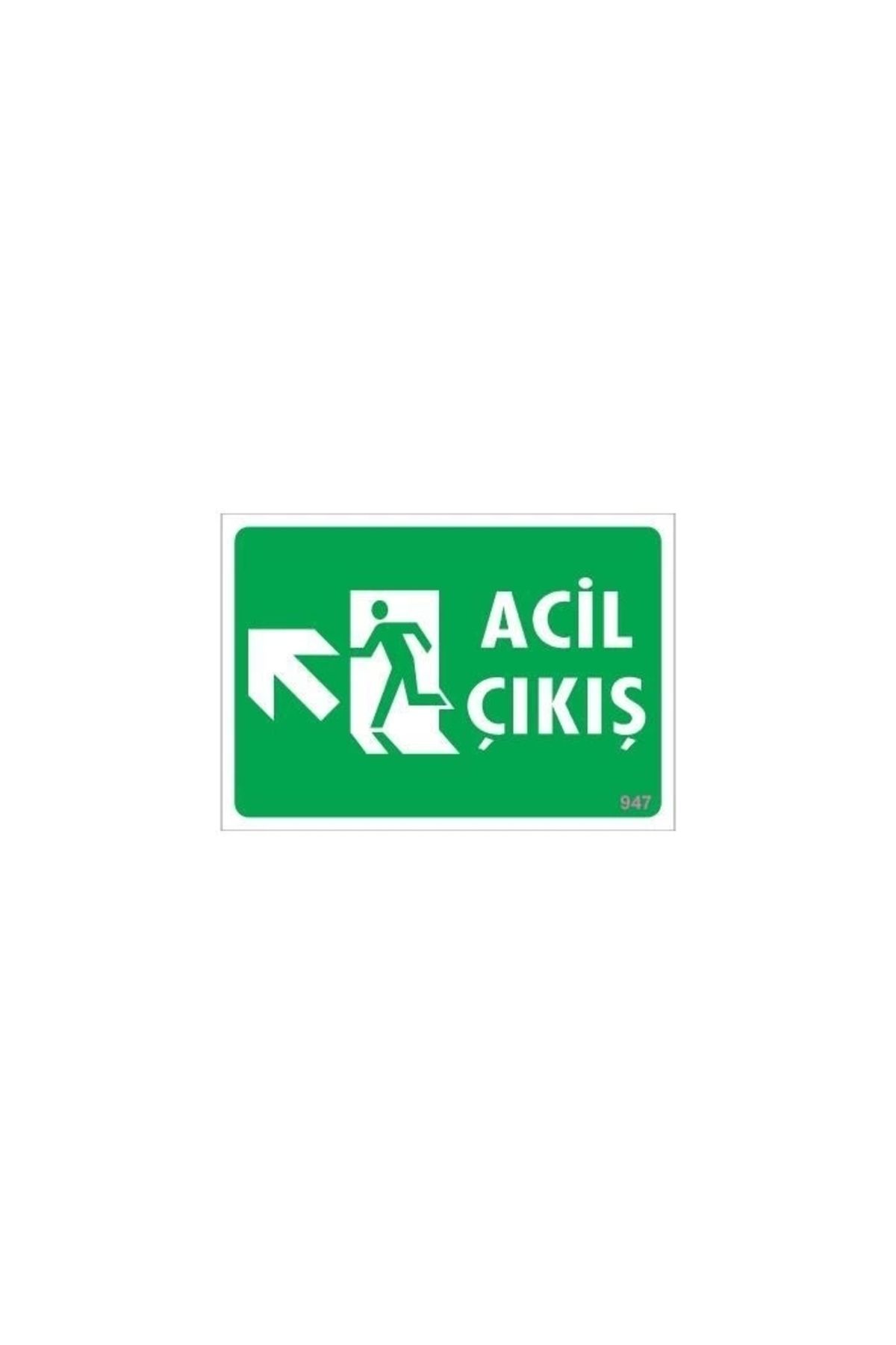 PRATİKOBA-Emergency Exit Warning Sign 25x35 CODE: 947 1