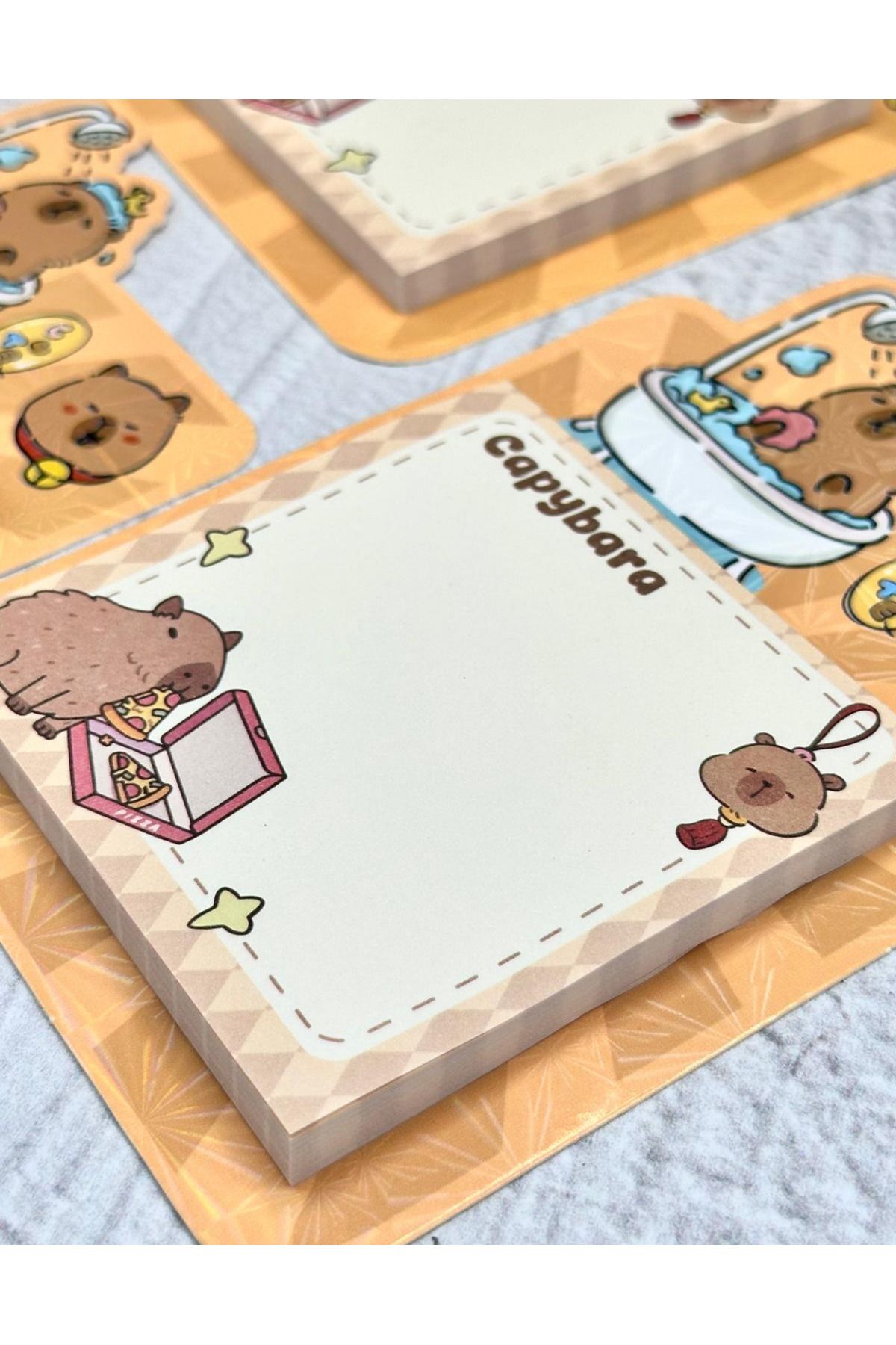 ZeCo Collection-Capybara Pattern Foam Dreams Post-It 50 Sheets / Sticky Note / Sticky Note Paper 3