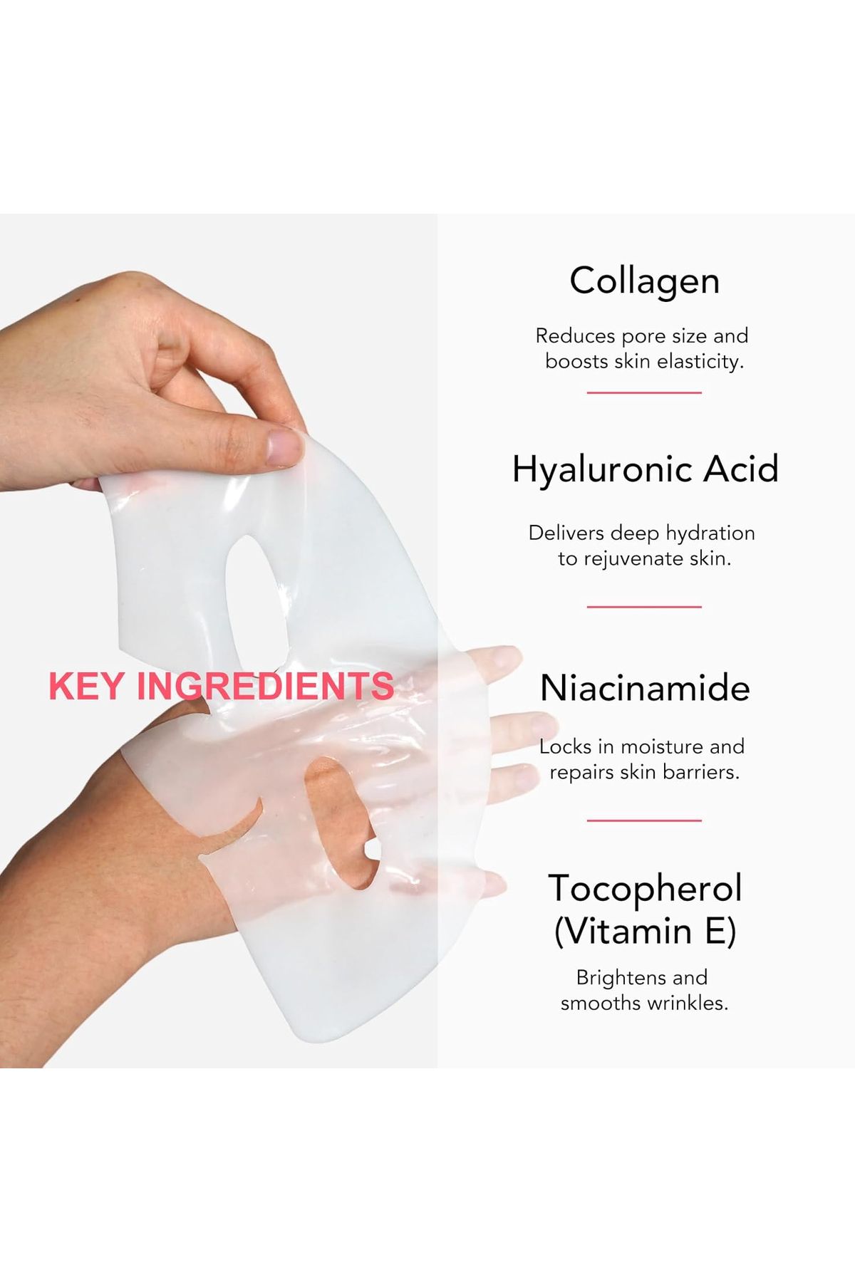 OEM-Set of 4 Masks with BIO Collagen, Advanced Formula with Probiotics, Hydro-Gel Technology 2