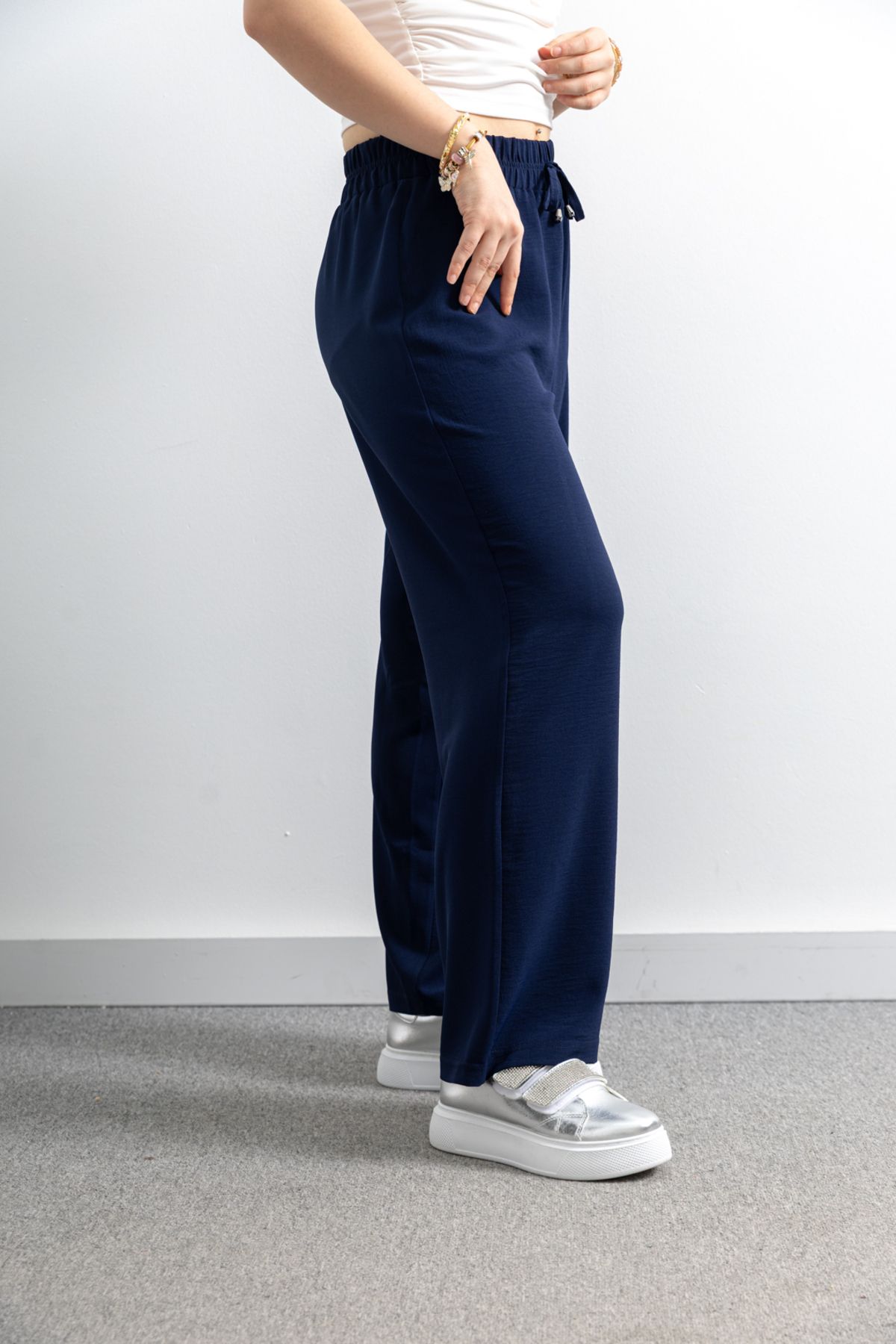 TUĞBA ERGÜL-Ayrobin Linen Trousers 5