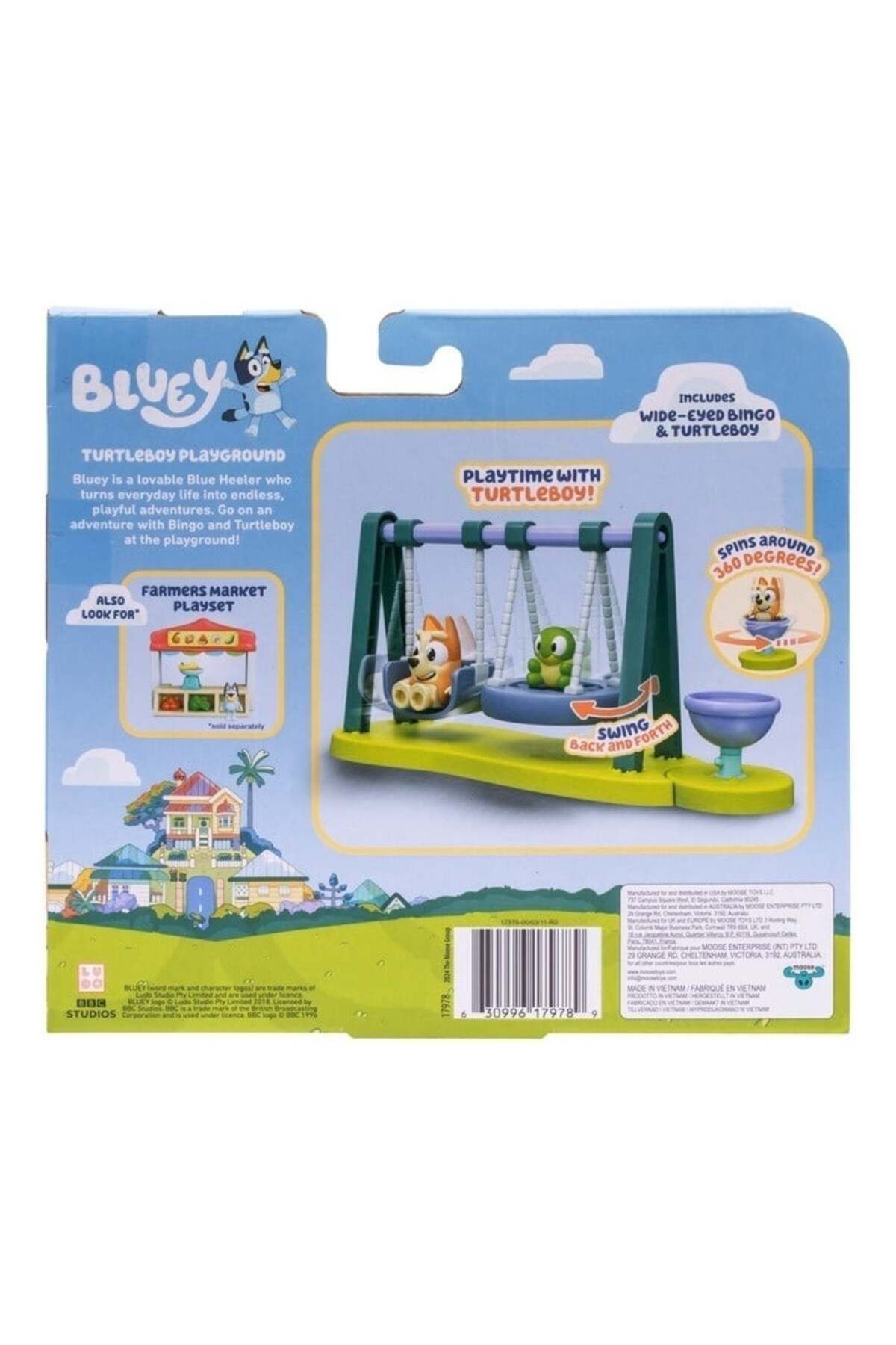 Fat Moose-Bluey - Turtleboy Playground playset, with 2 figures 4