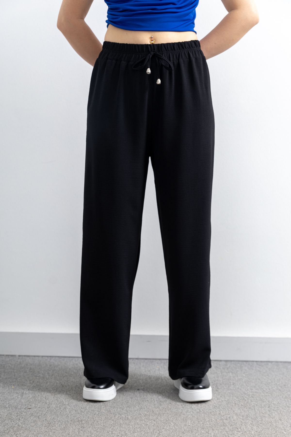 TUĞBA ERGÜL-Ayrobin Linen Trousers 5