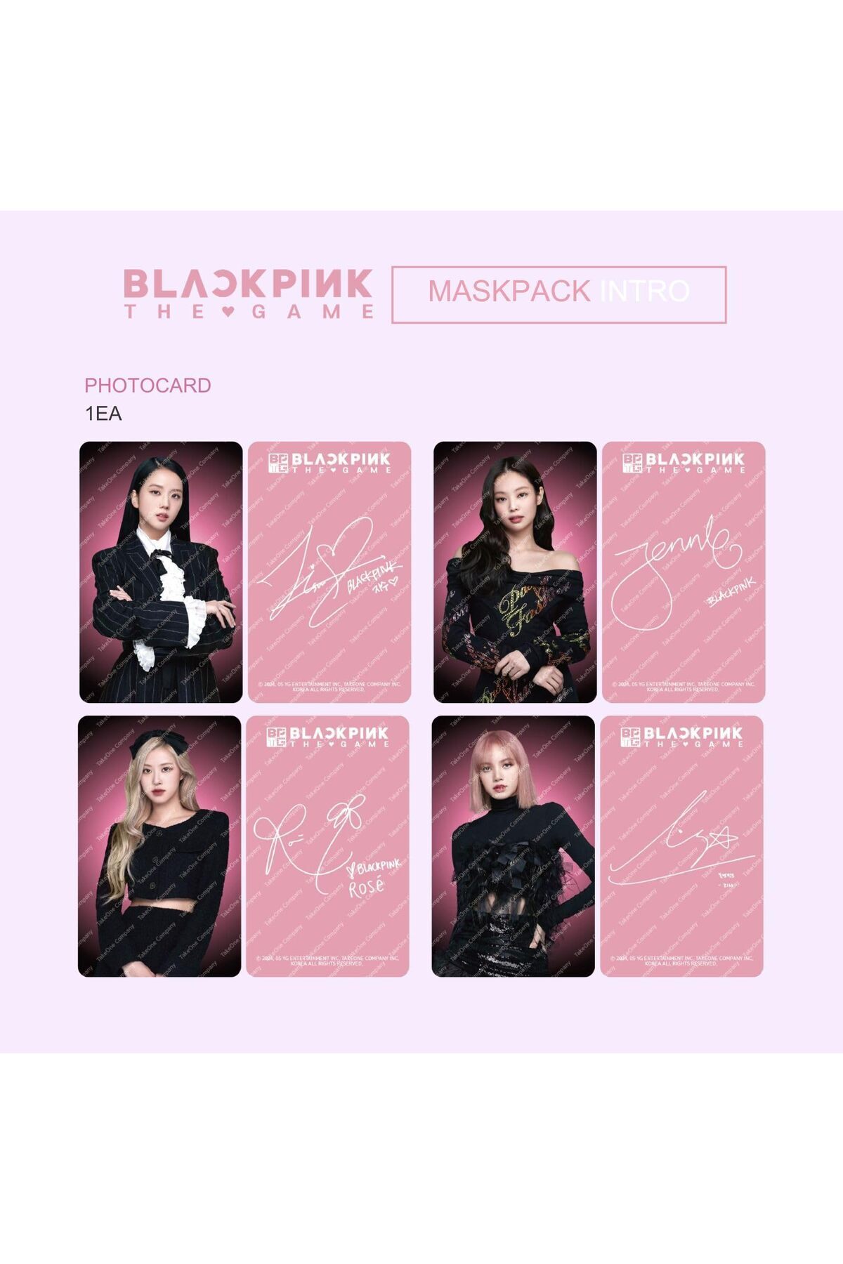 BlackPink The Game-MaskPack Group - Peptide MaskPack (7 sheets per box) 4