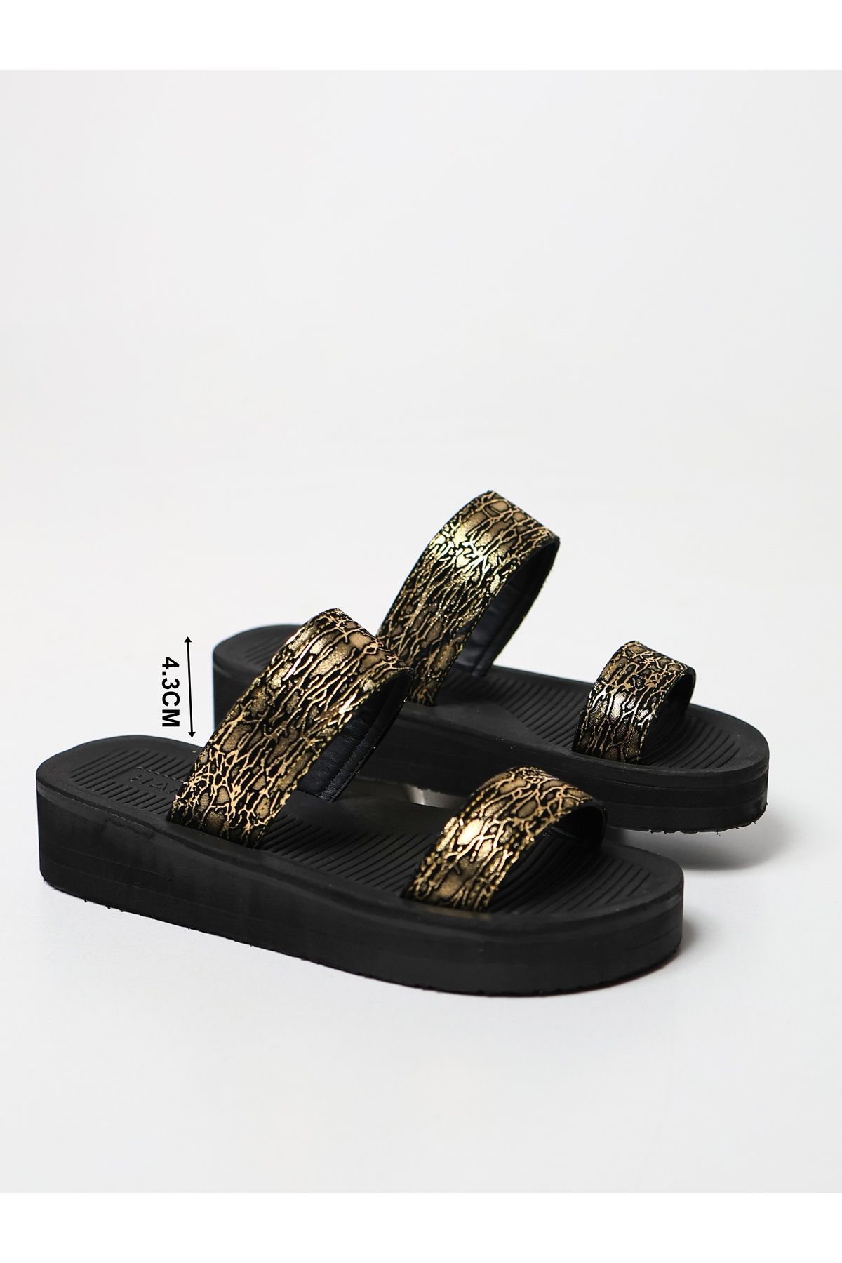 HANOX-Gloria Printed Eva Sole Wedge Heel Women's Beach Slippers (4.3) cm 5