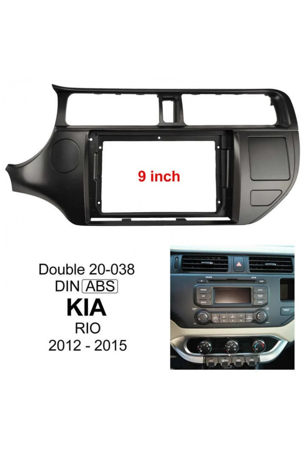 MNT-Kia Rio screen from 2011 to 2015 (RAM 2 - ROM 32) supports CarPlay & Android Auto / 1080p resolution 2