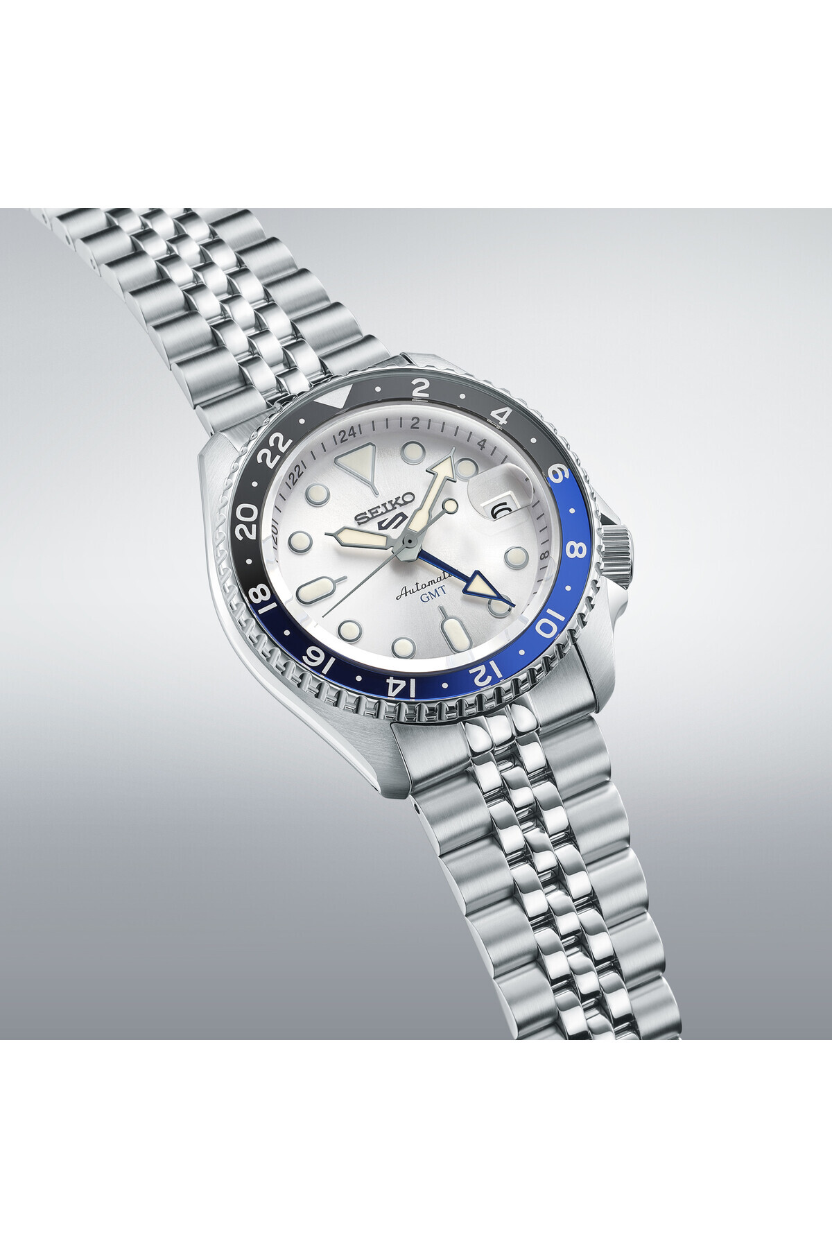 ساعت مردانه استیل ضدزنگ اتوماتیک ۵ اسپورتس GMT – SSK033K1