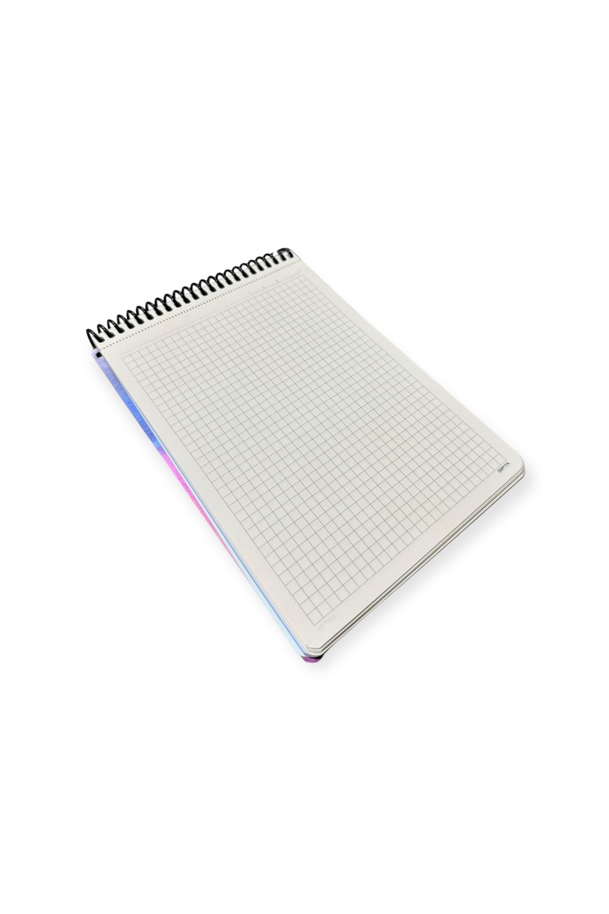 Polin-Pastel Block A5 Notepad, 100 Sheets Checkered, Colorful Design 5