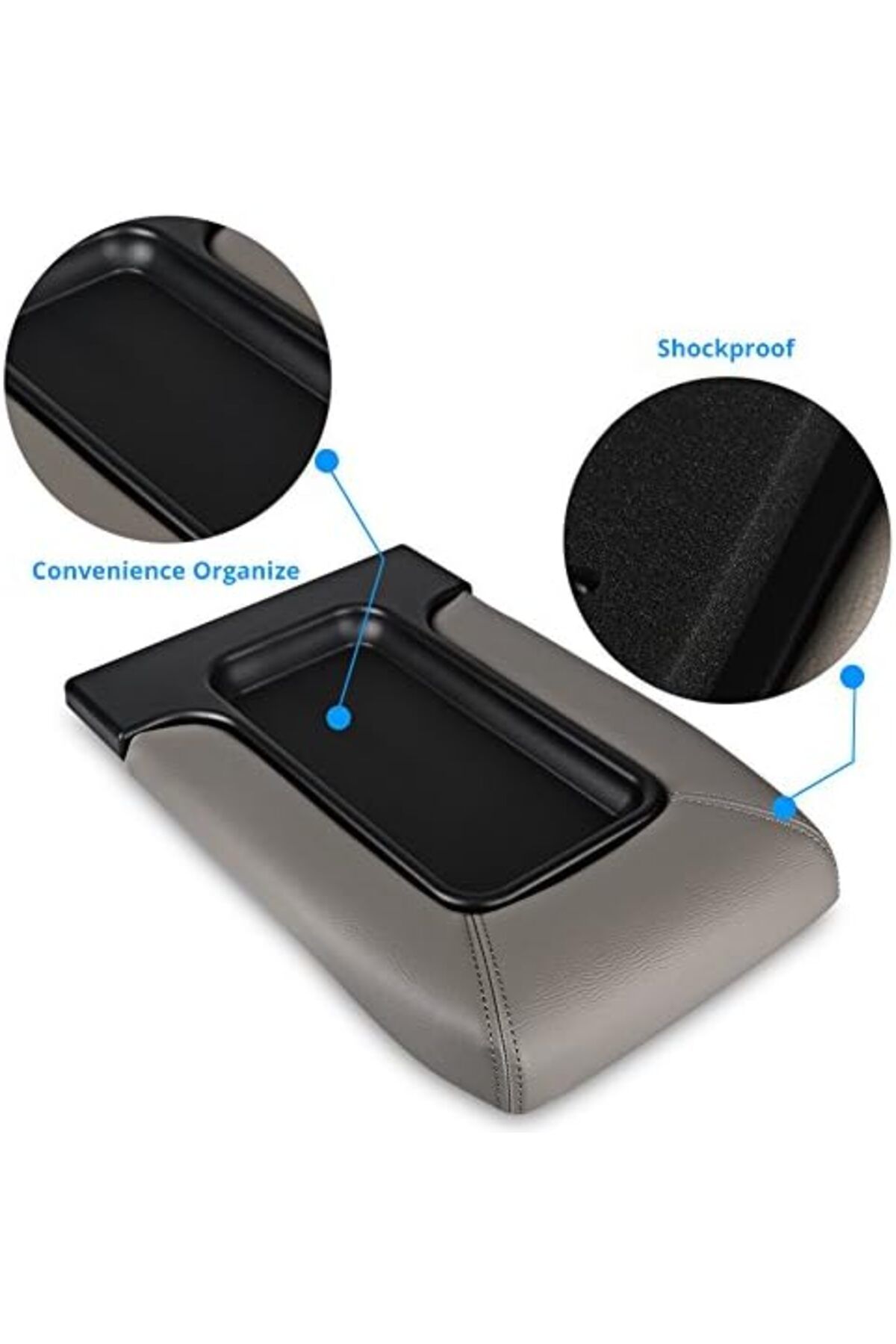 GM-VANJING Compatible Center Console Lid Armrest Kit Cadillac Chevrolet GMC 5