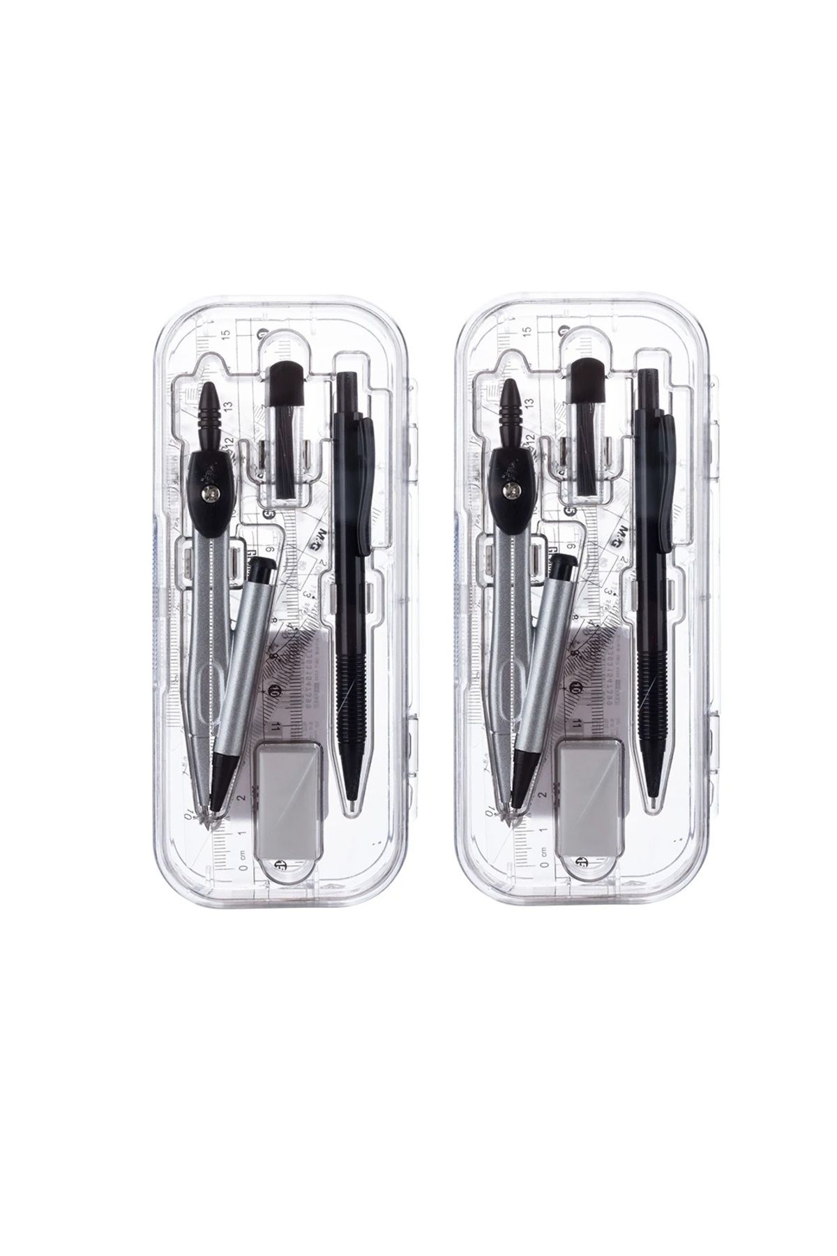 Choice-2pc ACS90867 M&G Compass Set Ruler Measurement Set Learning Professional Multifunctional Drawing Too 1