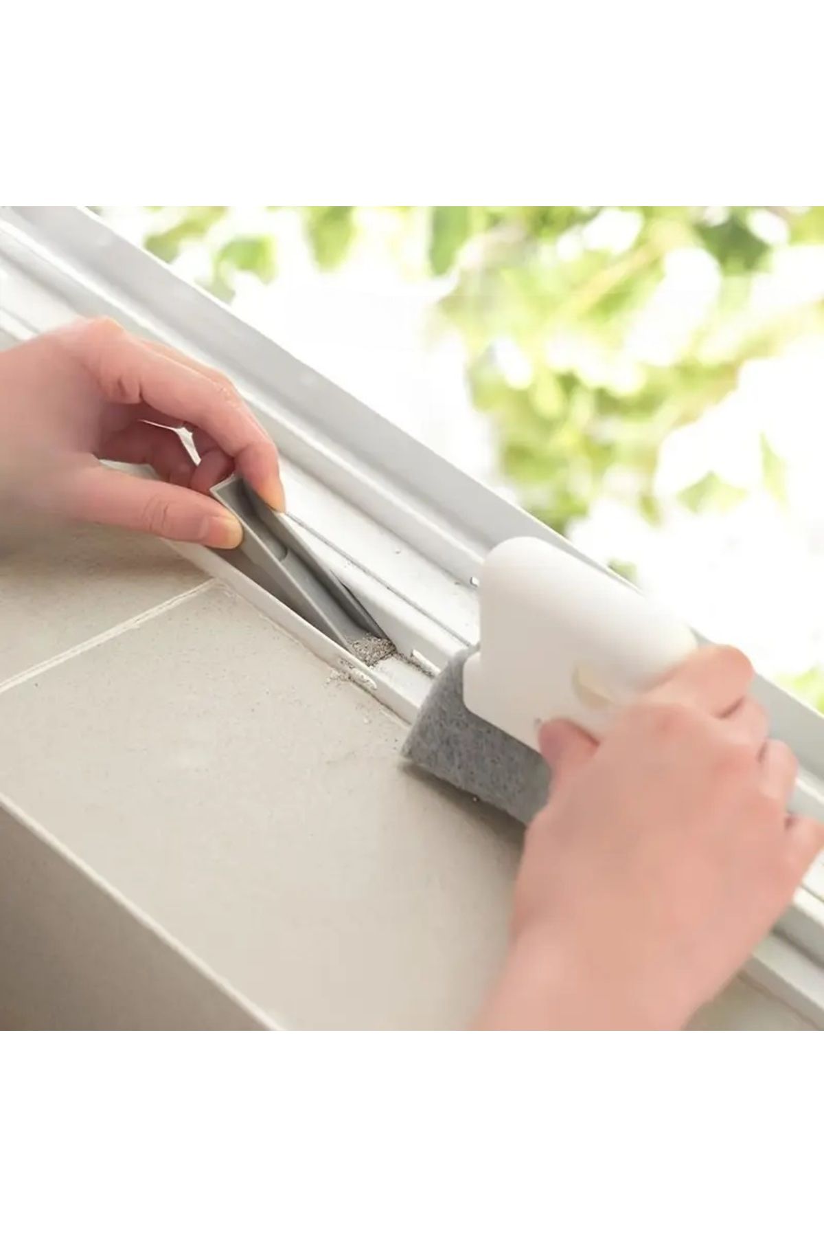 Cozy Nest-3-Pack Window Groove Cleaning Brush Set with Removable Scraper Gap Crevice Cleaner Tool 6