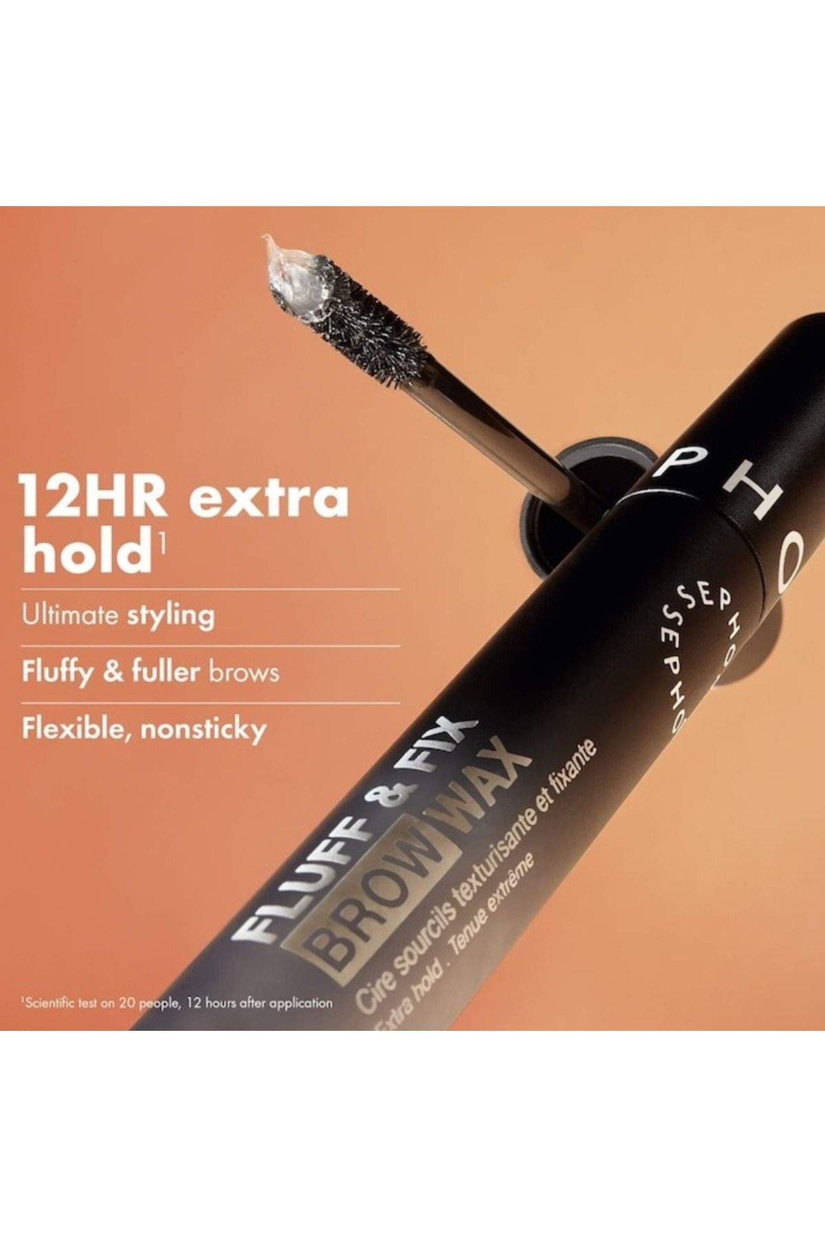 SEPHORA COLLECTION-Fluff & Fix 12HR Brow Wax – Clear Lamination Effect, Tame + Define (6 g) 3