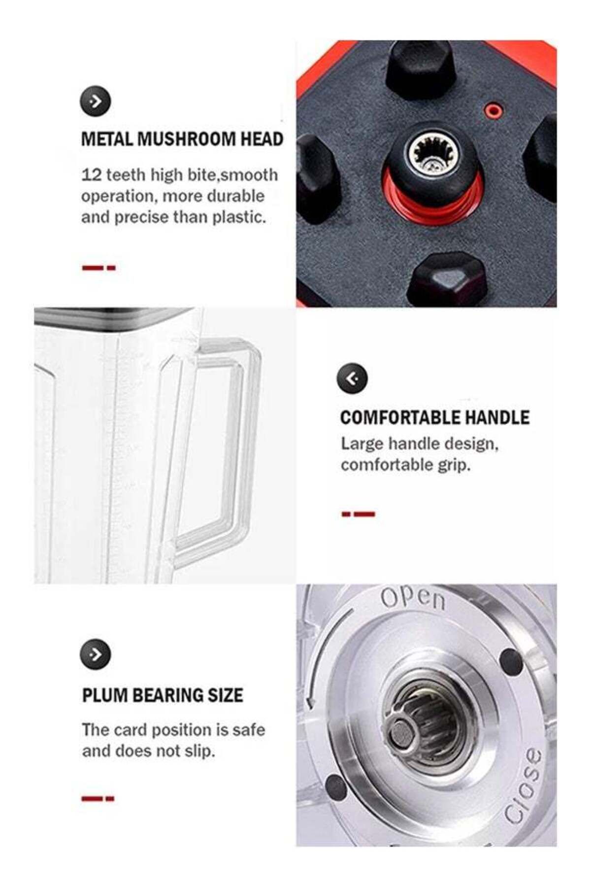 COOYA-Countertop Blender Multi blender mixer juicer food professional with smart 15 timer speed /4500w 6