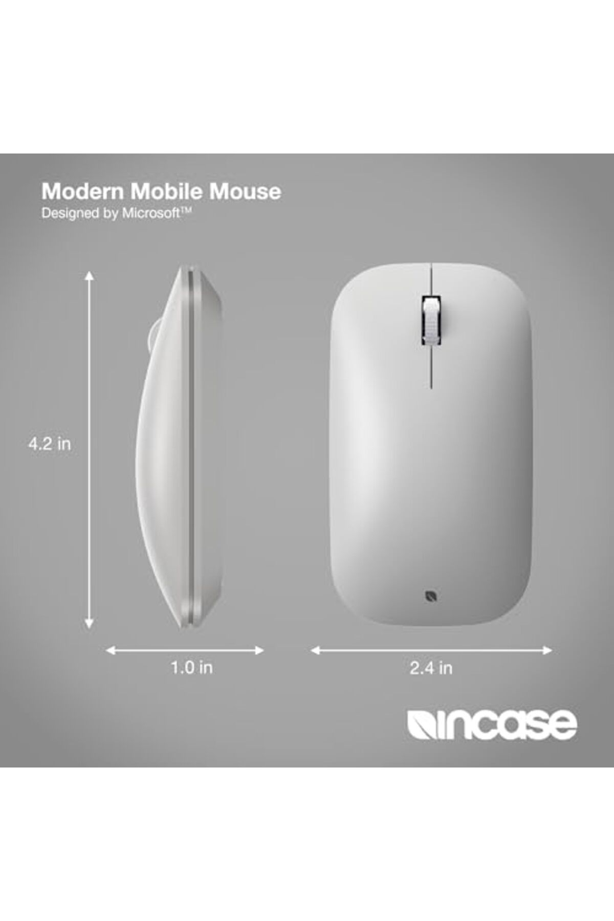 İncase-Modern Mobile Mouse – Designed by Microsoft – Lightweight, Precision Navigation, Right/Le 8