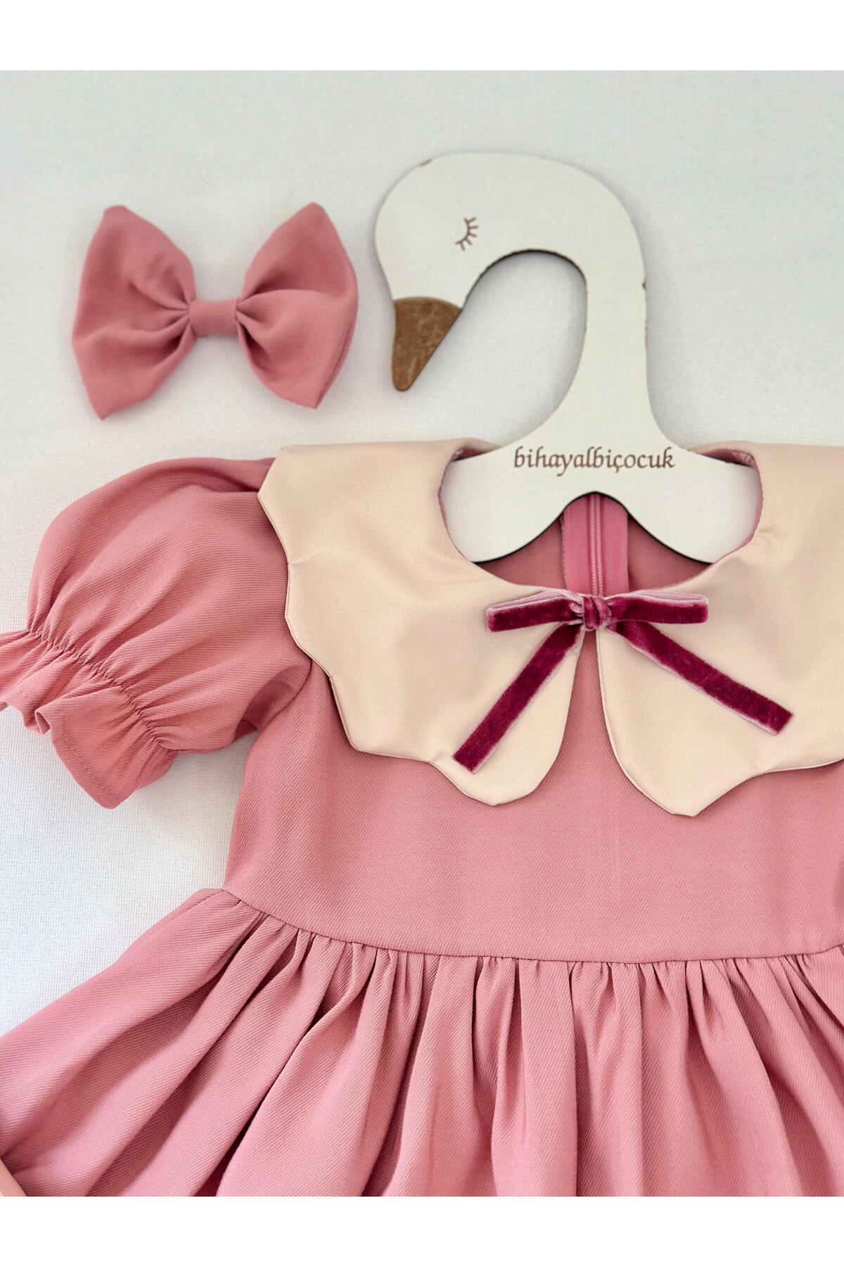 BİHAYALBİÇOCUK Lilya Pembe Elbise fotoğrafı 4 (önizleme)