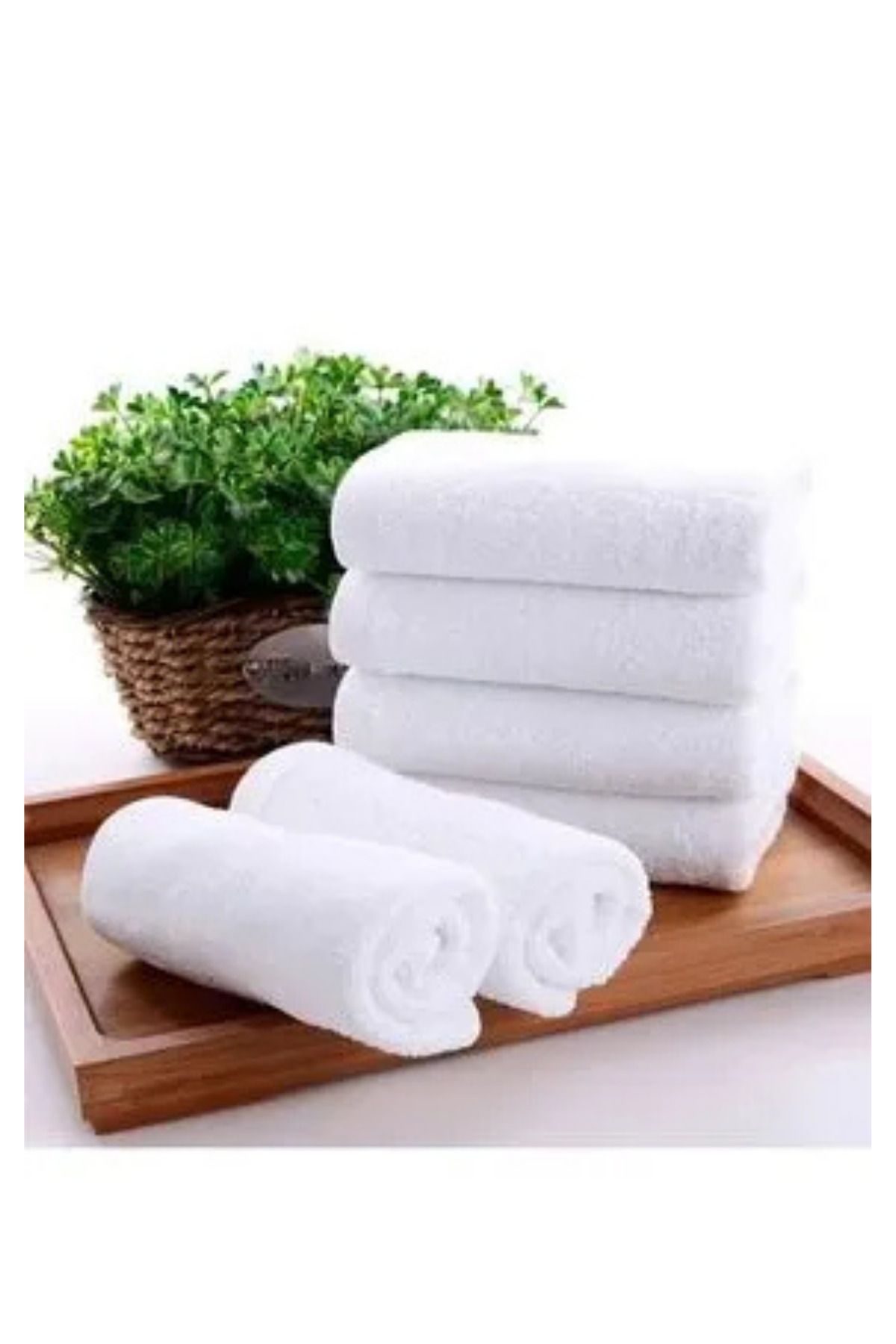 Formeya-4 Pcs Hotel Towels White 50X85 cm 200 Grams Bukle - Armür Hand Face Towel 2