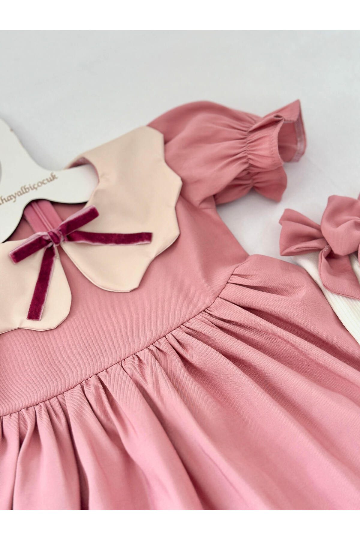 BİHAYALBİÇOCUK Lilya Pembe Elbise fotoğrafı 2 (önizleme)