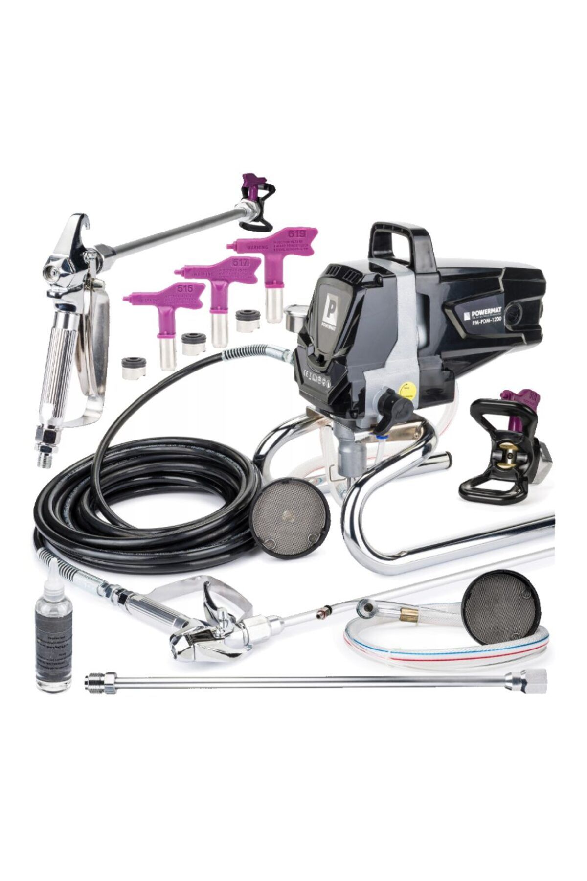 Powermat Pompa Pentru Vopsit, Zugravit Airless Lavabila Lac, - One Size