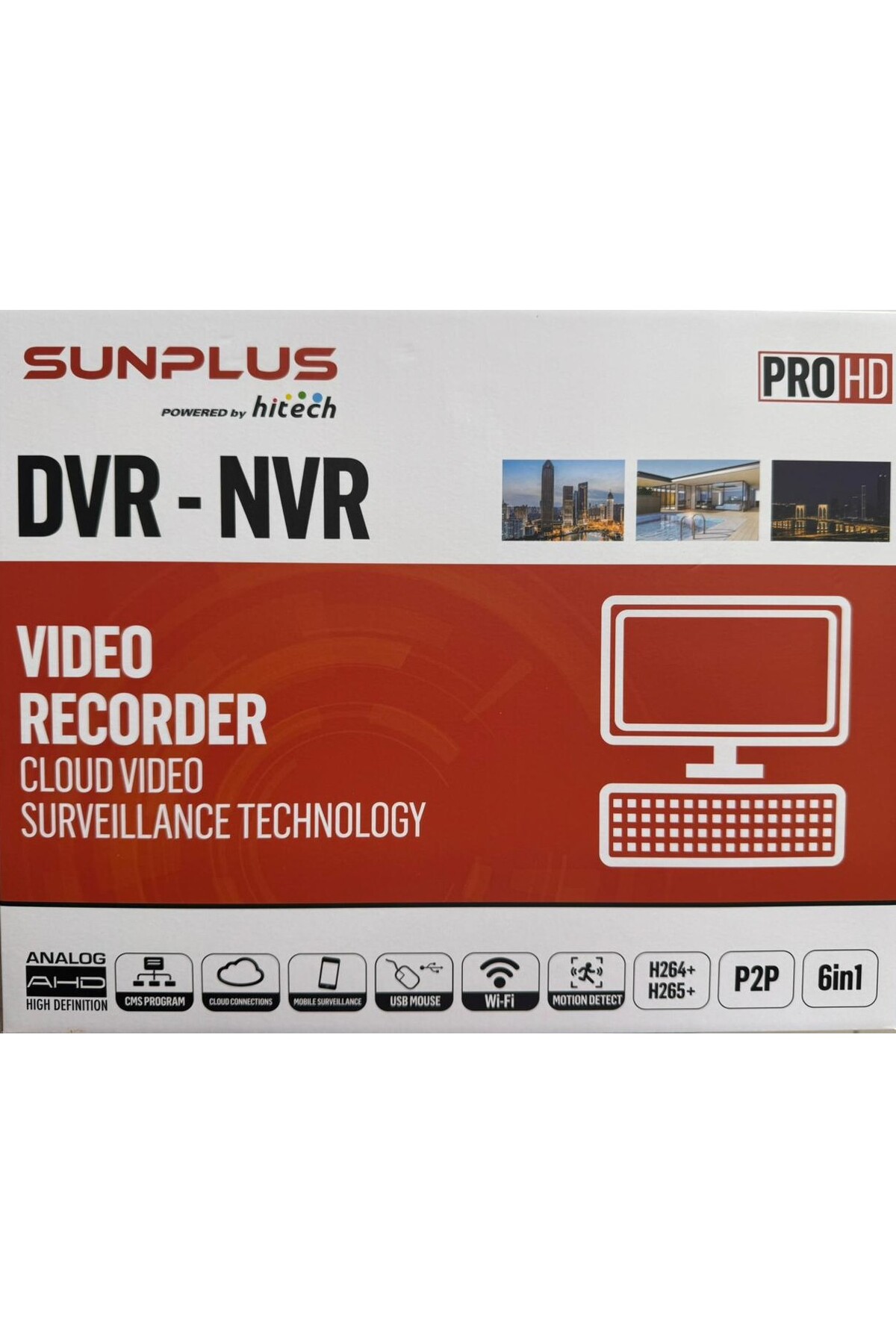 Sunplus Sp-8200 8 Kanal Kayıt Cihazı Dvr Ahd H265 5mp Wifi Xmeye