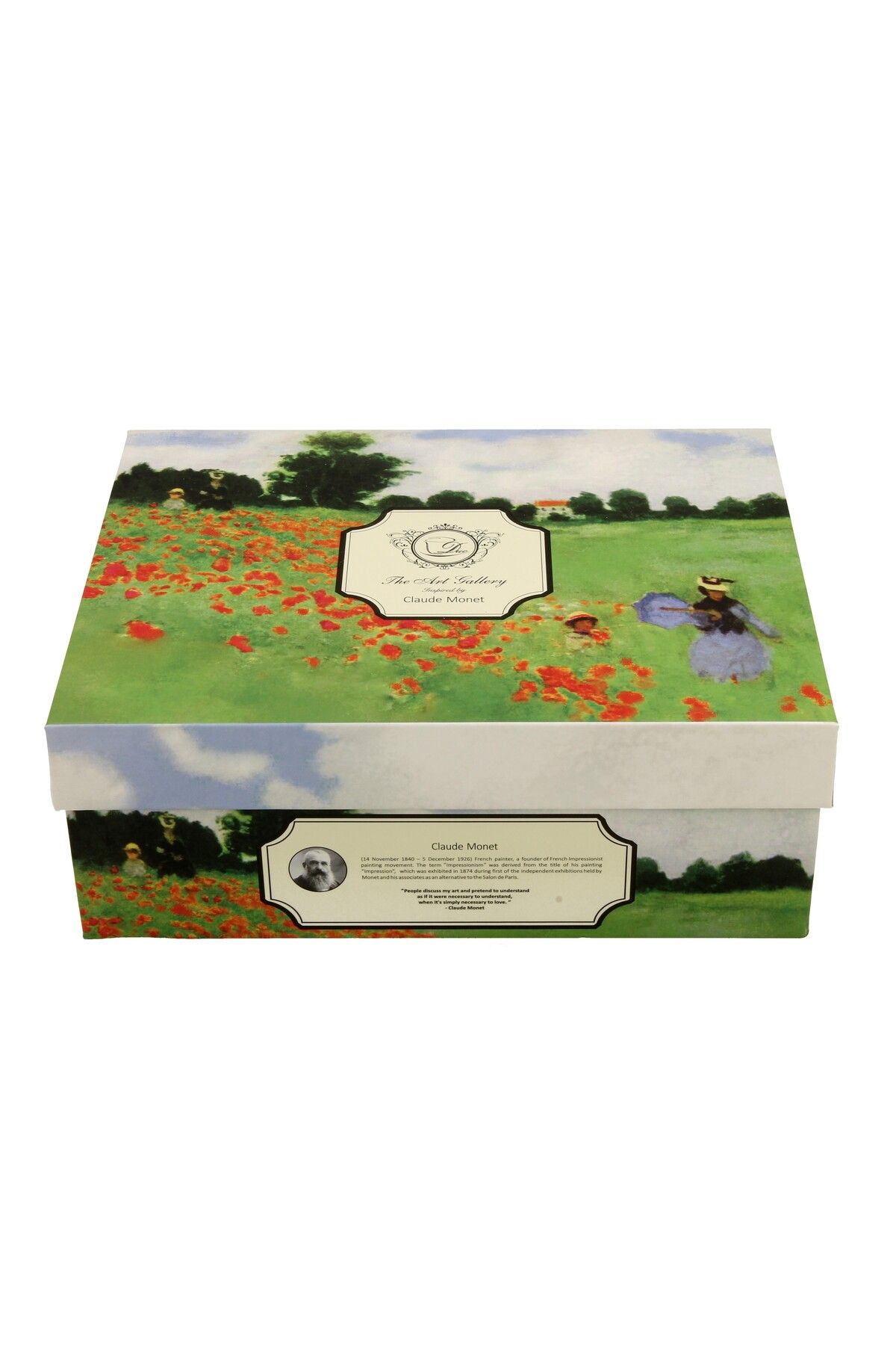 GiftExpress-Set of 2 porcelain espresso cups Monet Field of Poppies 90 ml 5